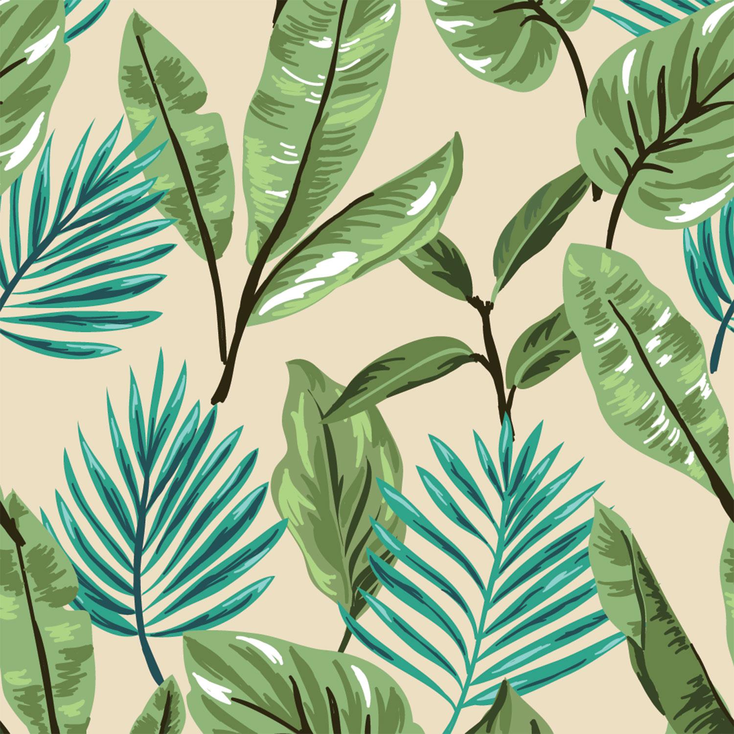 1500x1500 Tropical Leaf Wallpaper (760x800 px)