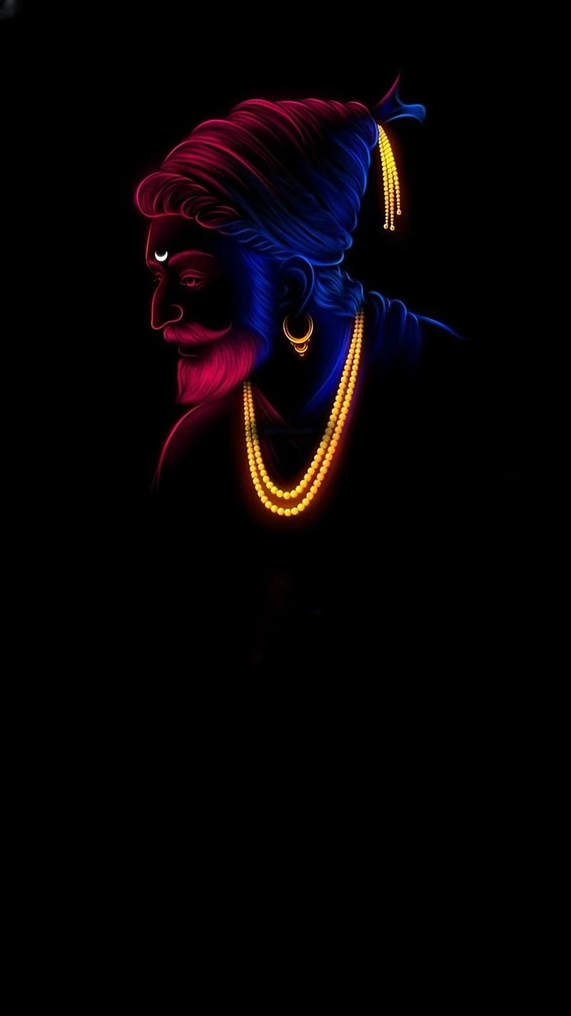 800x1422 Shivaji Raje Bhosle, Art Work, chhatrapati shivaji maharaj, maharaj, HD phone wallpaper