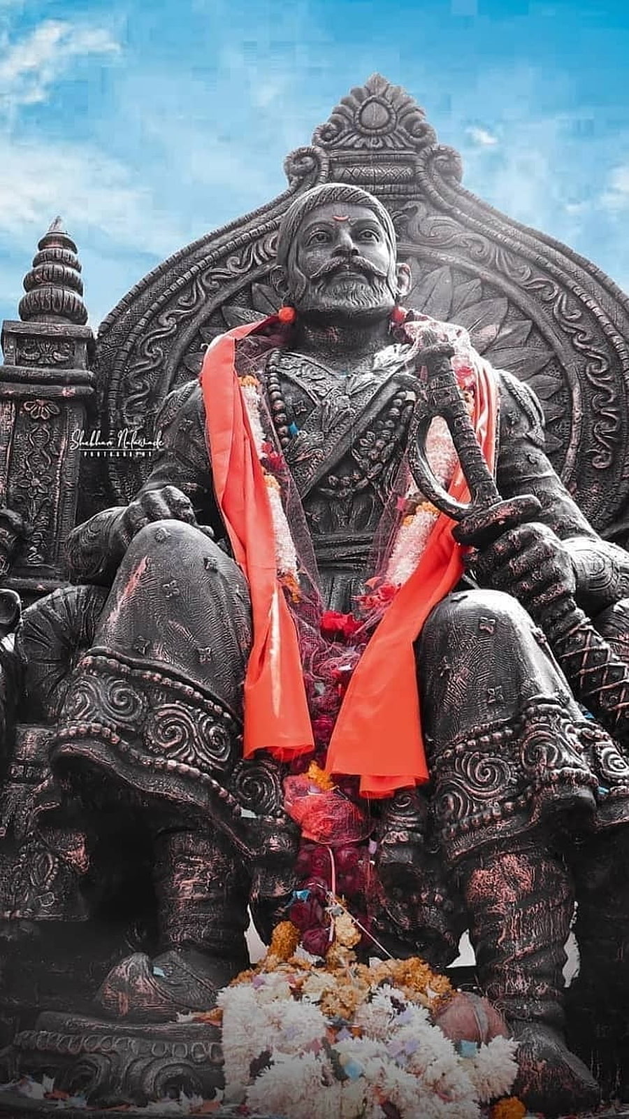 900x1600 Chatrapati Shivaji Maharaj Face Closeup HD wallpaper