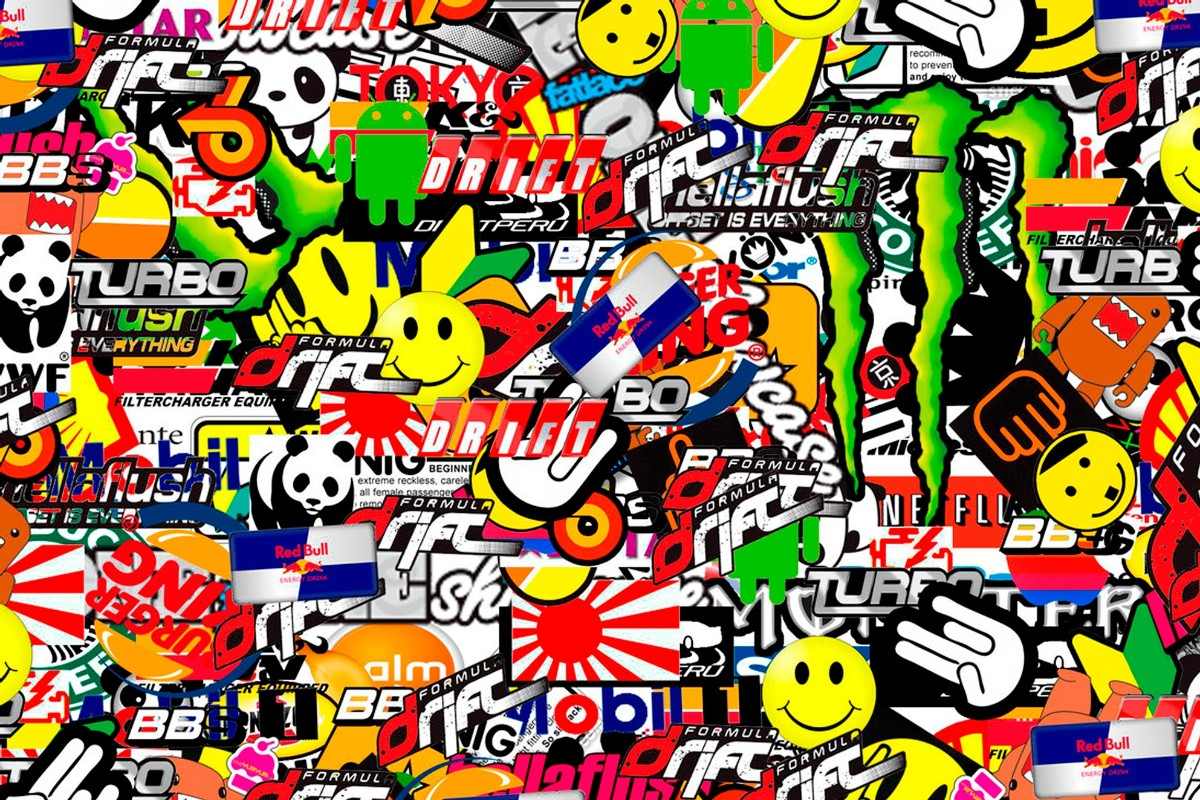 1200x800 Wallpaper Stickers HD Wallpaper And Picture Bomb Wallpaper Jdm HD Wallpaper