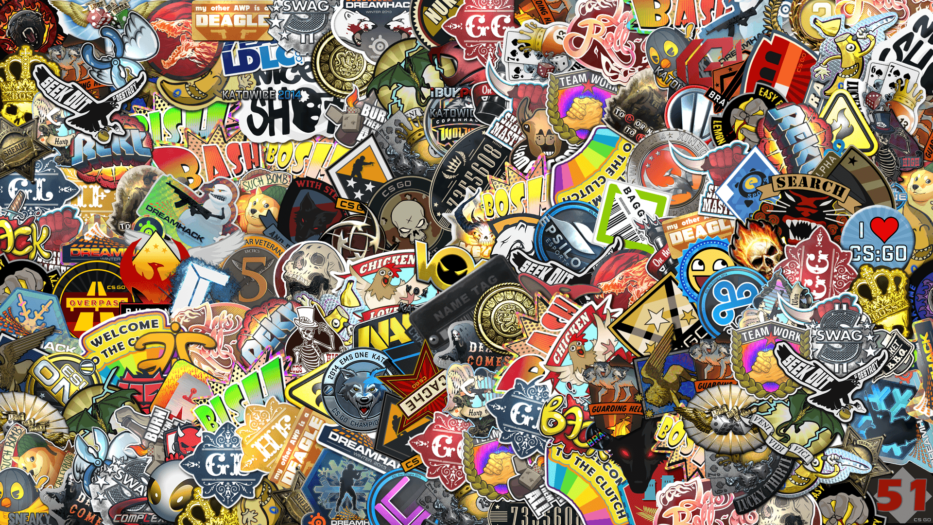 1920x1080 CS:GO Sticker Bomb [1920x1080]