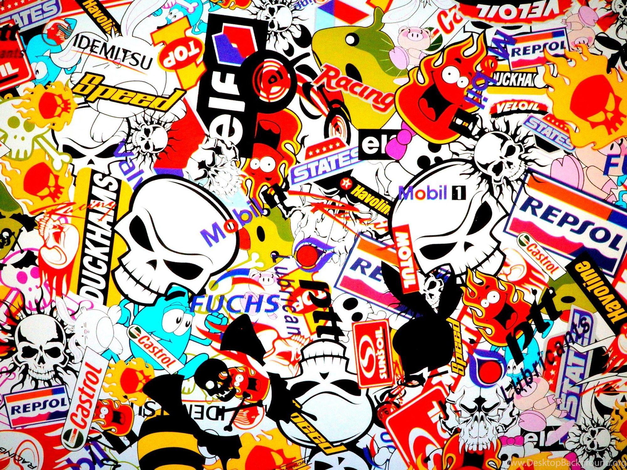 2000x1500 Sticker Bomb Computer Wallpaper, Desktop Background Desktop Background