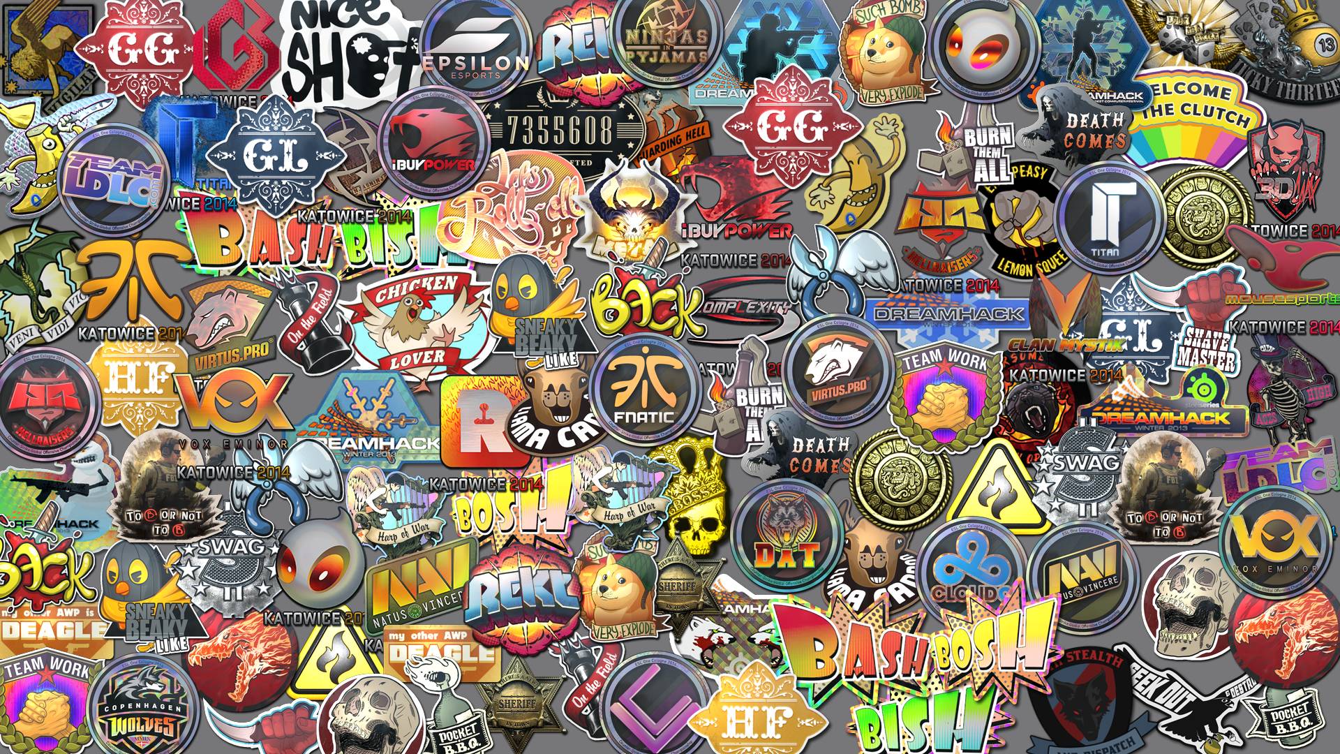 1920x1080 Sticker Bomb Wallpaper HD