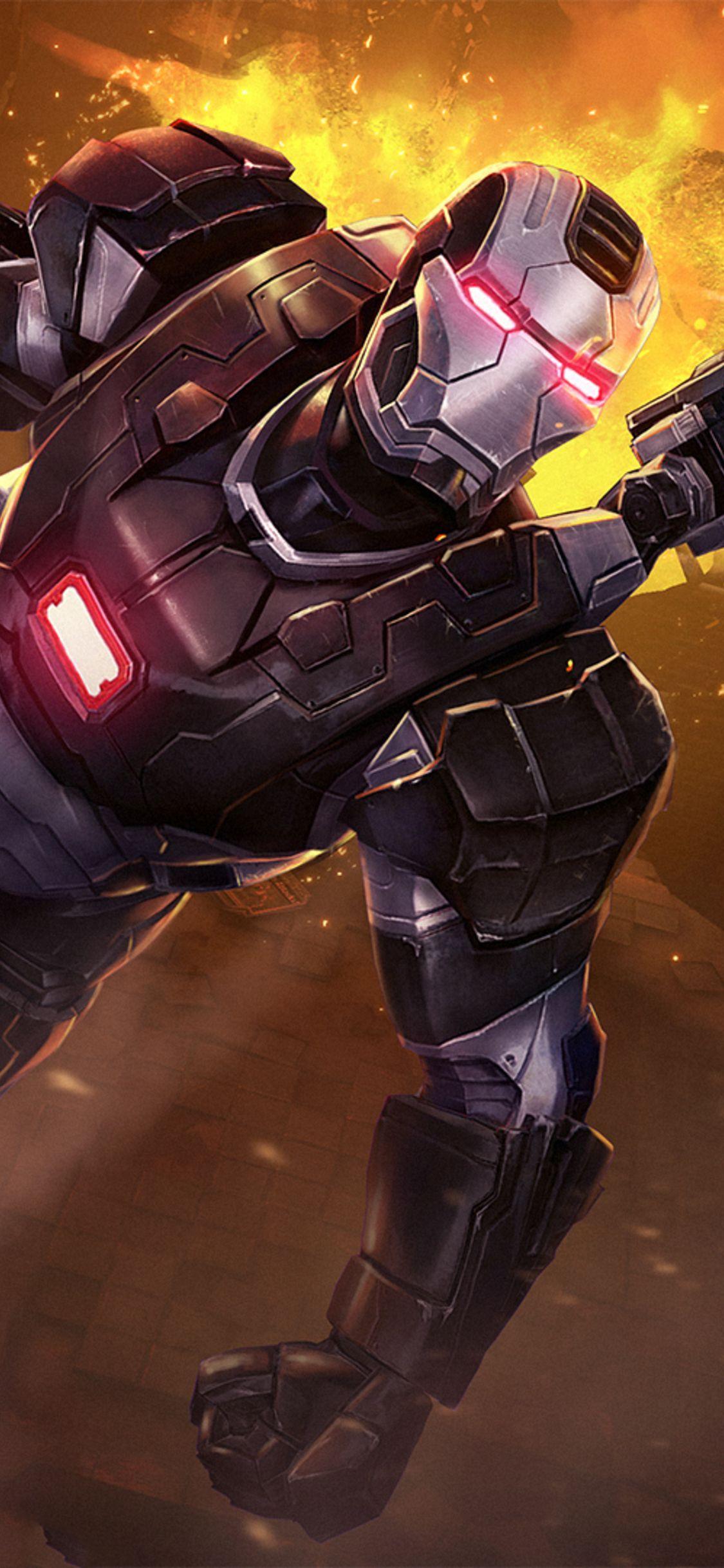 1125x2436 War Machine Marvel Contest Of Champions iPhone XS, iPhone iPhone X HD 4k Wallpaper, Image,. War machine, War machine iron man, Contest of champions
