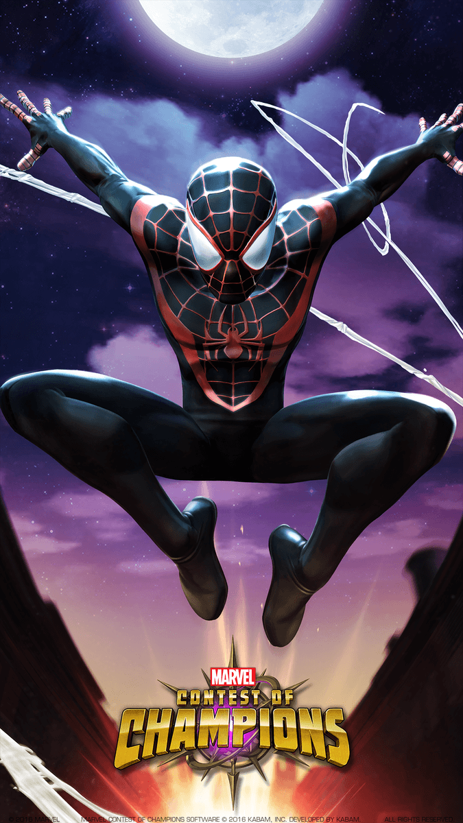 675x1200 Marvel Contest Of Champions Ultimate Wallpaper For Your Device Is Here! #MilesMorales #Spider Man