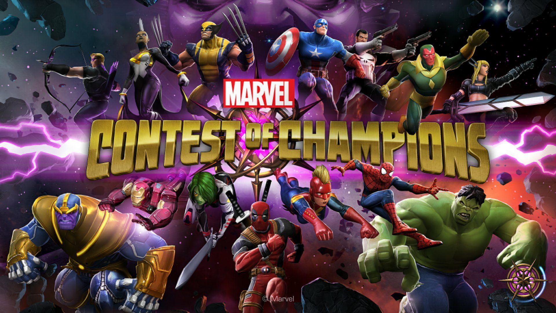 1920x1080 MARVEL CONTEST CHAMPIONS superhero action fighting arena hero warrior 1mcc poster wallpaperx1080
