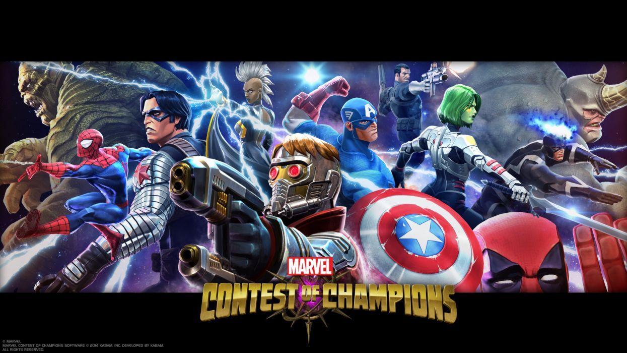 1245x700 MARVEL CONTEST CHAMPIONS superhero action fighting arena hero warrior 1mcc poster wallpaperx1440