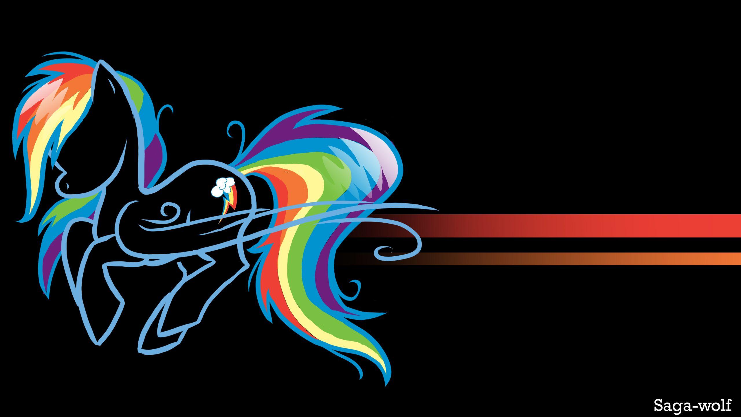 2560x1440 Rainbow Dash Wallpaper by Sagagramm. My Little Wallpaper Wallpaper Source That Credits Artists