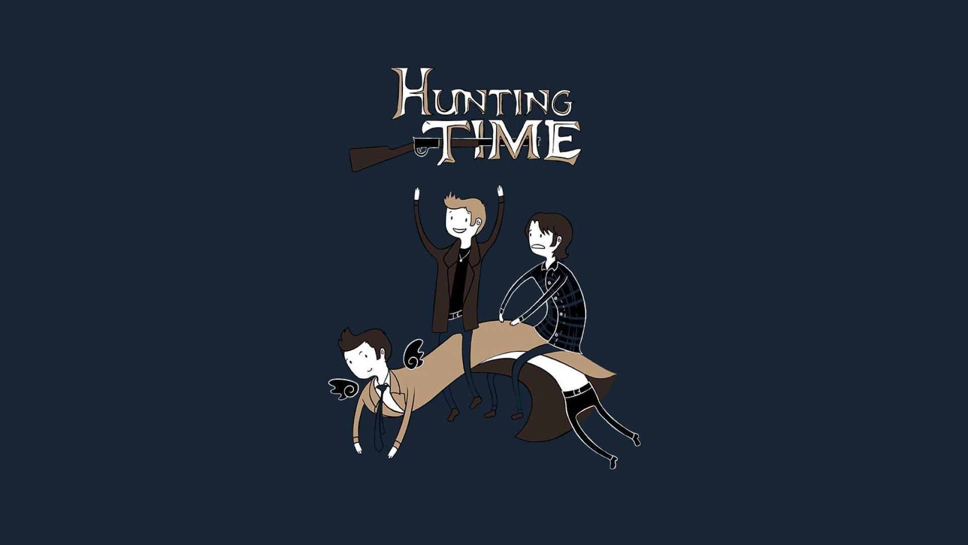 1920x1080 Supernatural funny adventure time fun art hunting wallpaper