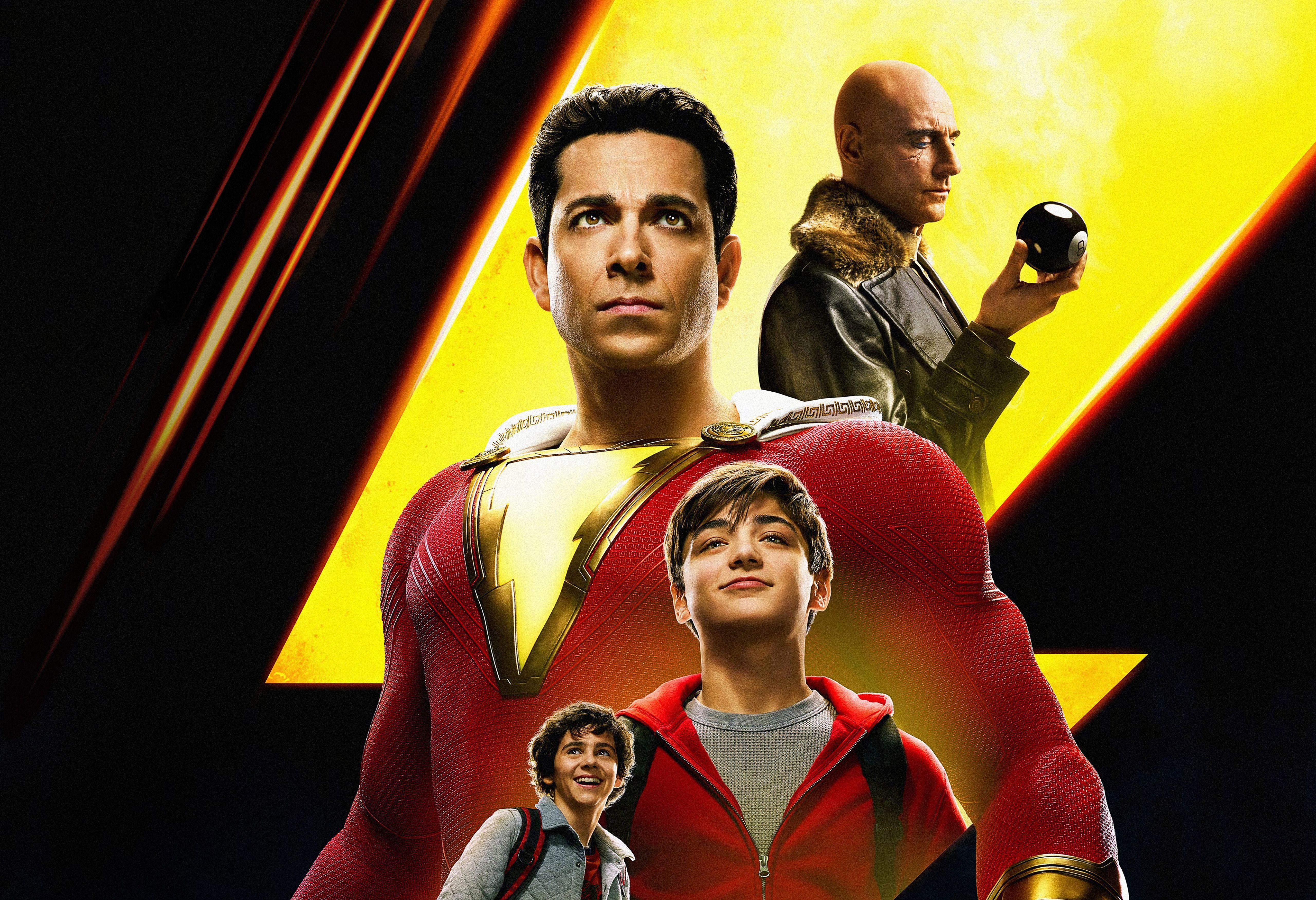 5120x3500 Wallpaper Shazam, Mark Strong, Zachary Levi, Asher Angel, Jack Dylan Grazer, 5K, Movies,. Wallpaper for iPhone, Android, Mobile and Desktop