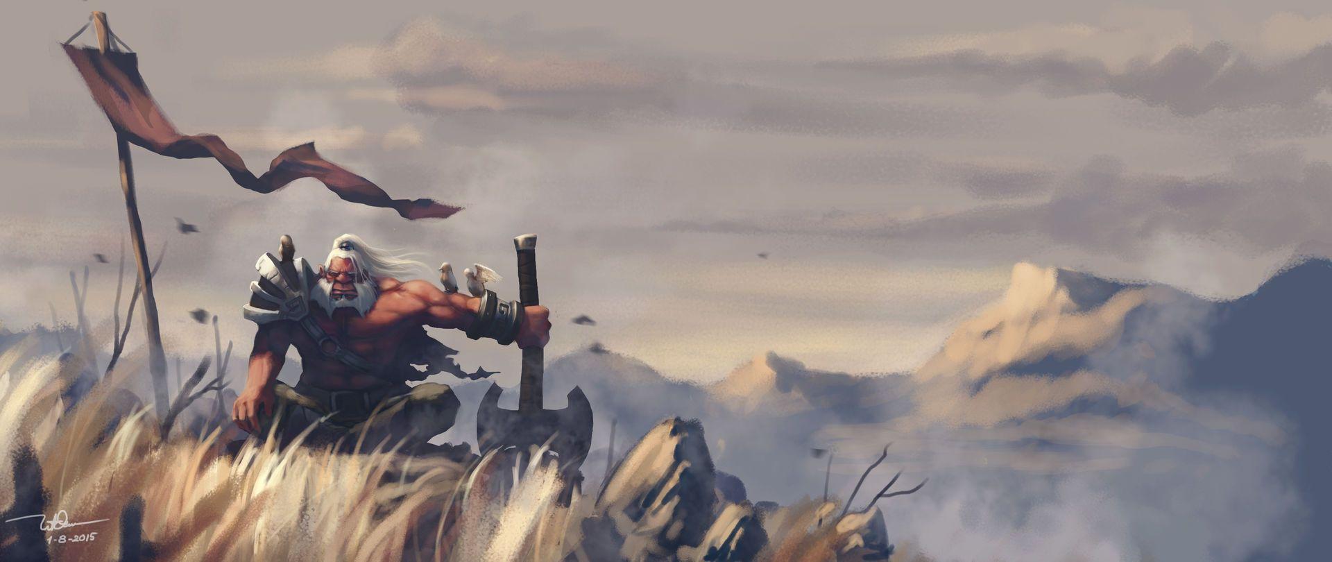 1920x810 Meditating Axe Wallpaper. Dota 2 HD Wallpaper