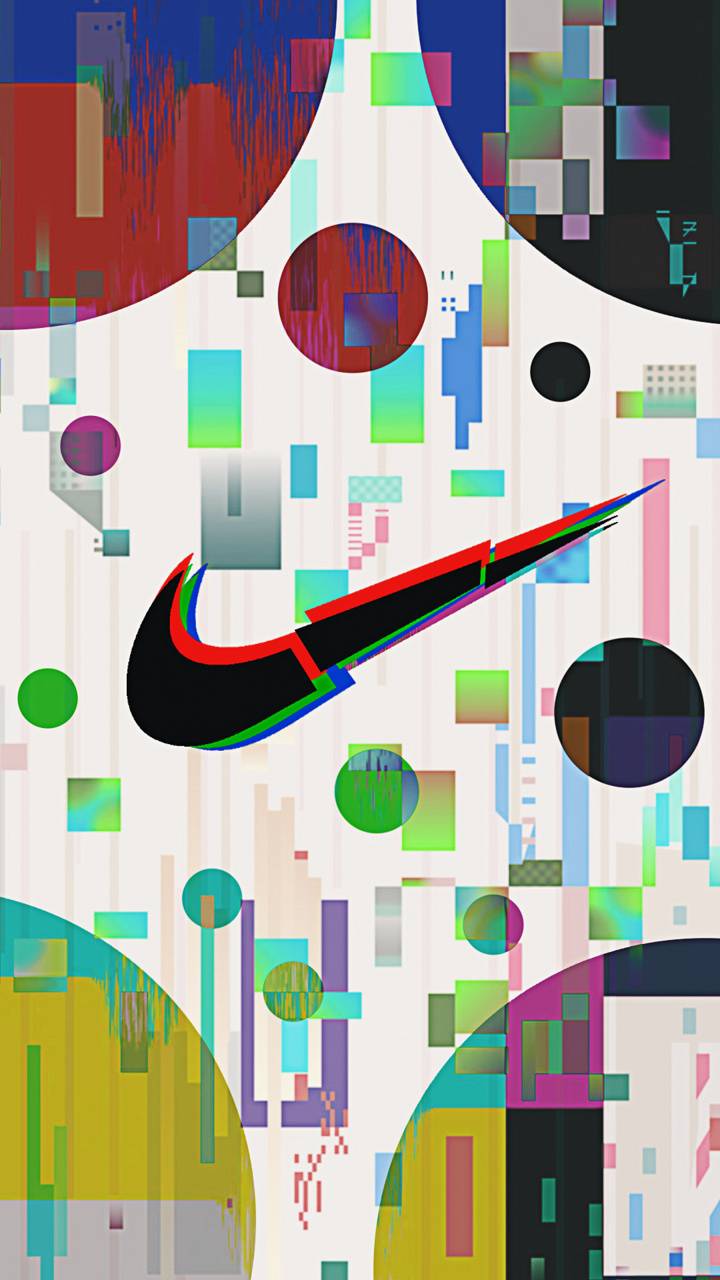 720x1280 Nike Glitch wallpaper