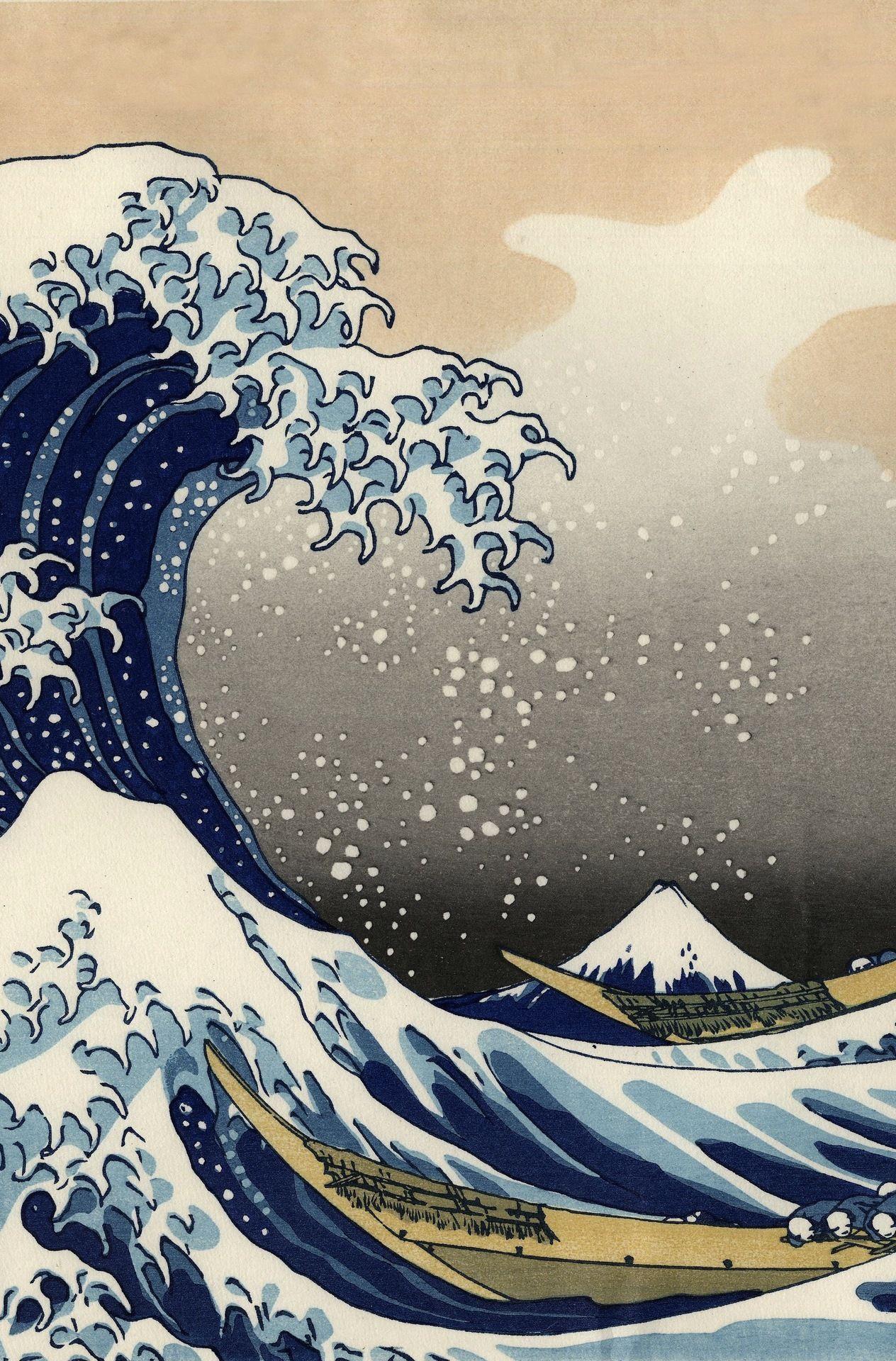 1264x1920 Art. Art wallpaper, Waves wallpaper, Japanese art
