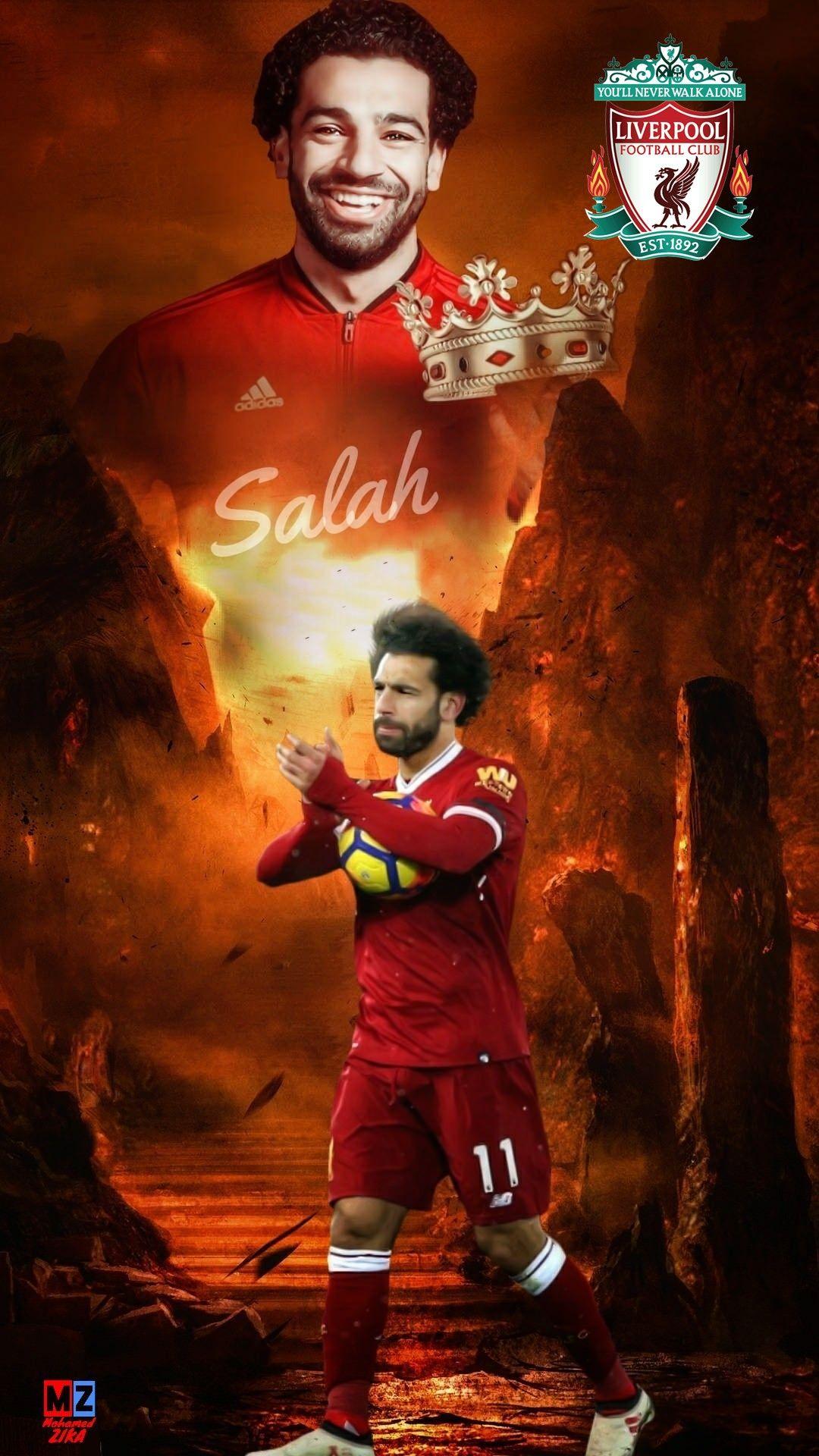 1080x1920 iPhone X Wallpaper Salah Liverpool 3D iPhone Wallpaper
