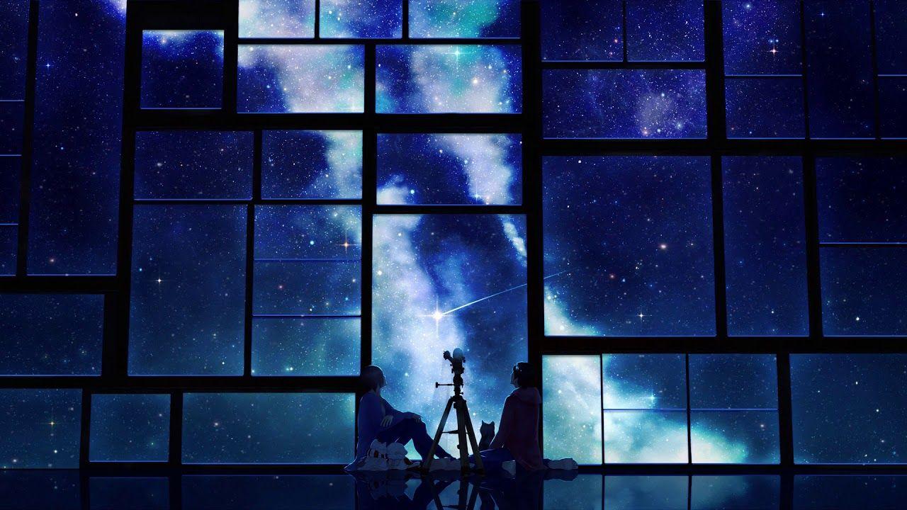 1280x720 Stars Night Sky Anime Live Wallpaper