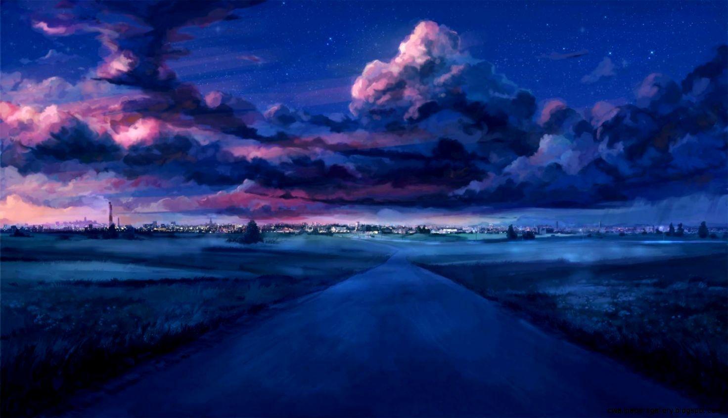 Night Sky Anime Wallpapers Top Free Night Sky Anime Backgrounds Wallpaperaccess 5975