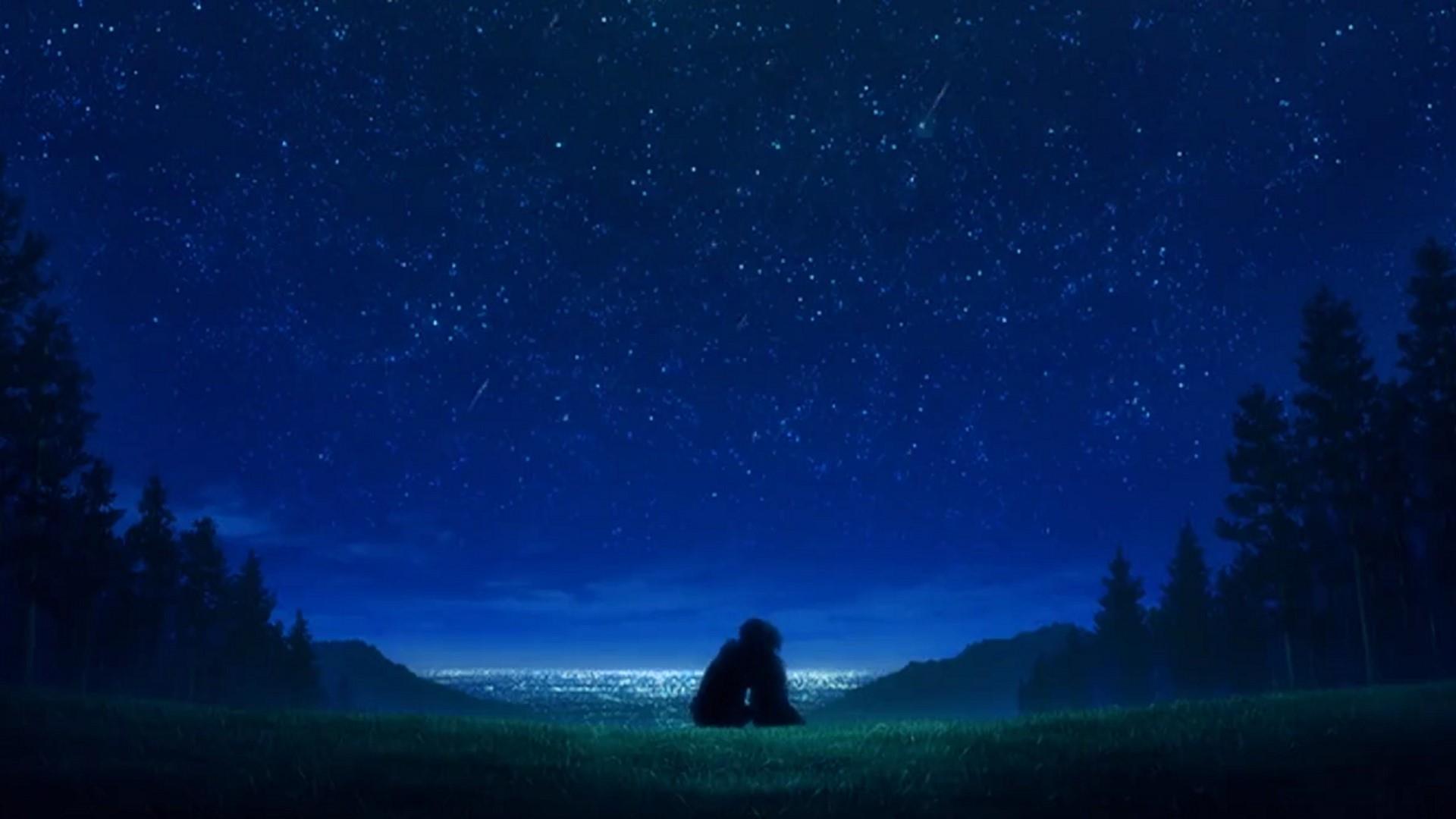 1920x1080 All Category Wallpaper Anime Night Sky, Download Wallpaper