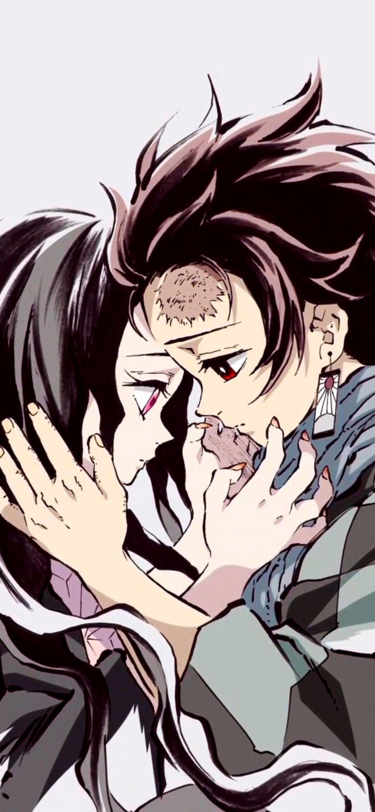 1242x2688 Download 1242x2688 Tanjirou Kamado, Kimetsu No Yaiba, Nezuko Kamado Wallpaper for iPhone XS Max