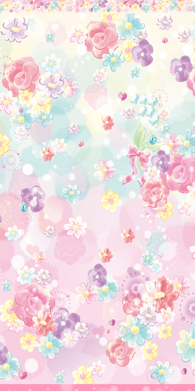 650x1300 My Melody Wallpaper. Kawaii wallpaper, Floral wallpaper iphone, Sanrio wallpaper