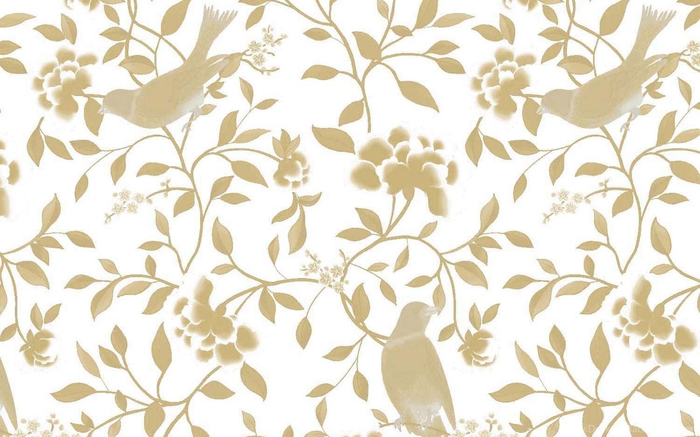 1440x900 Gold And White Desktop Wallpaper