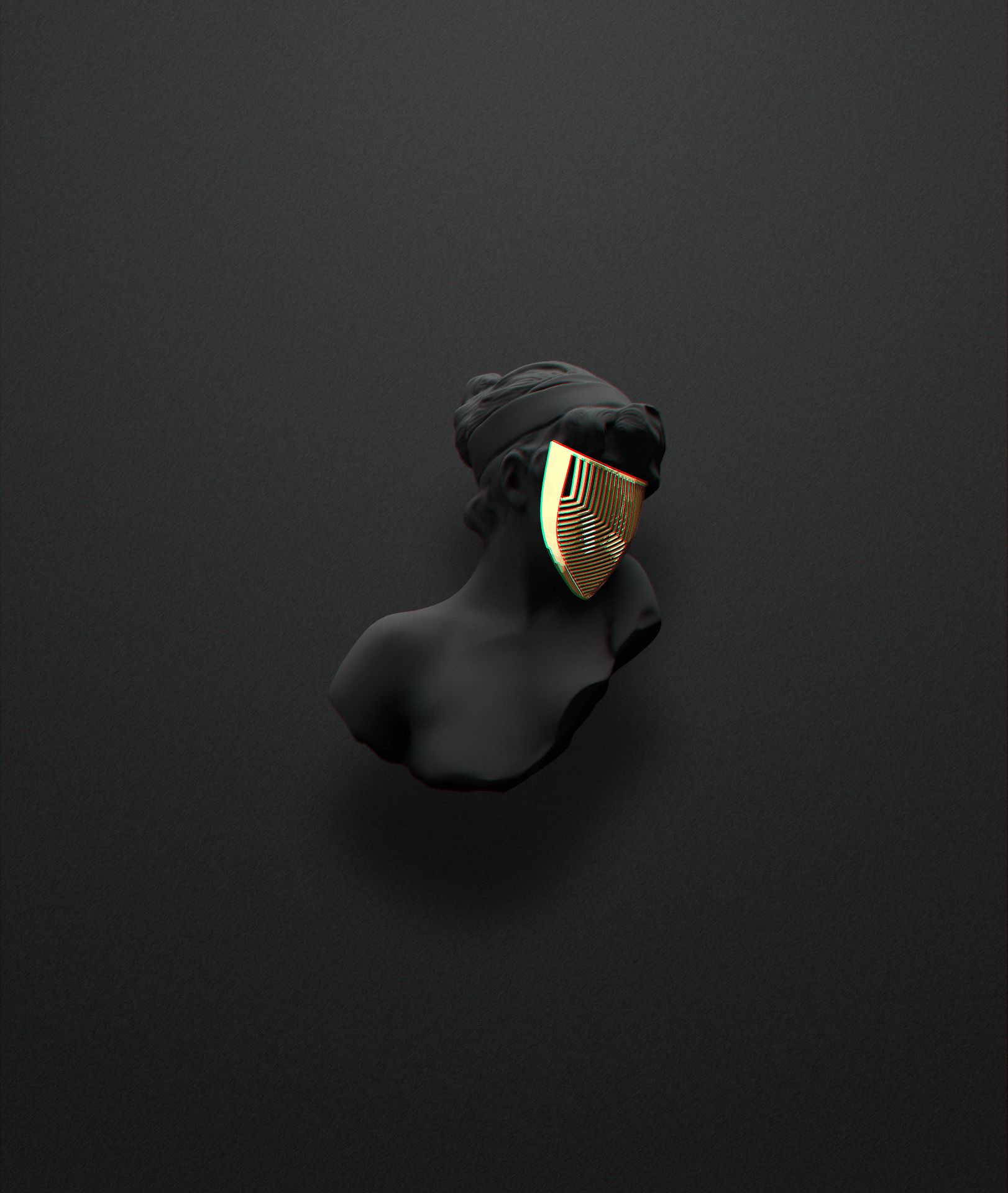 1622x1920 #mask, #gold, #minimalism, #sculpture, wallpaper