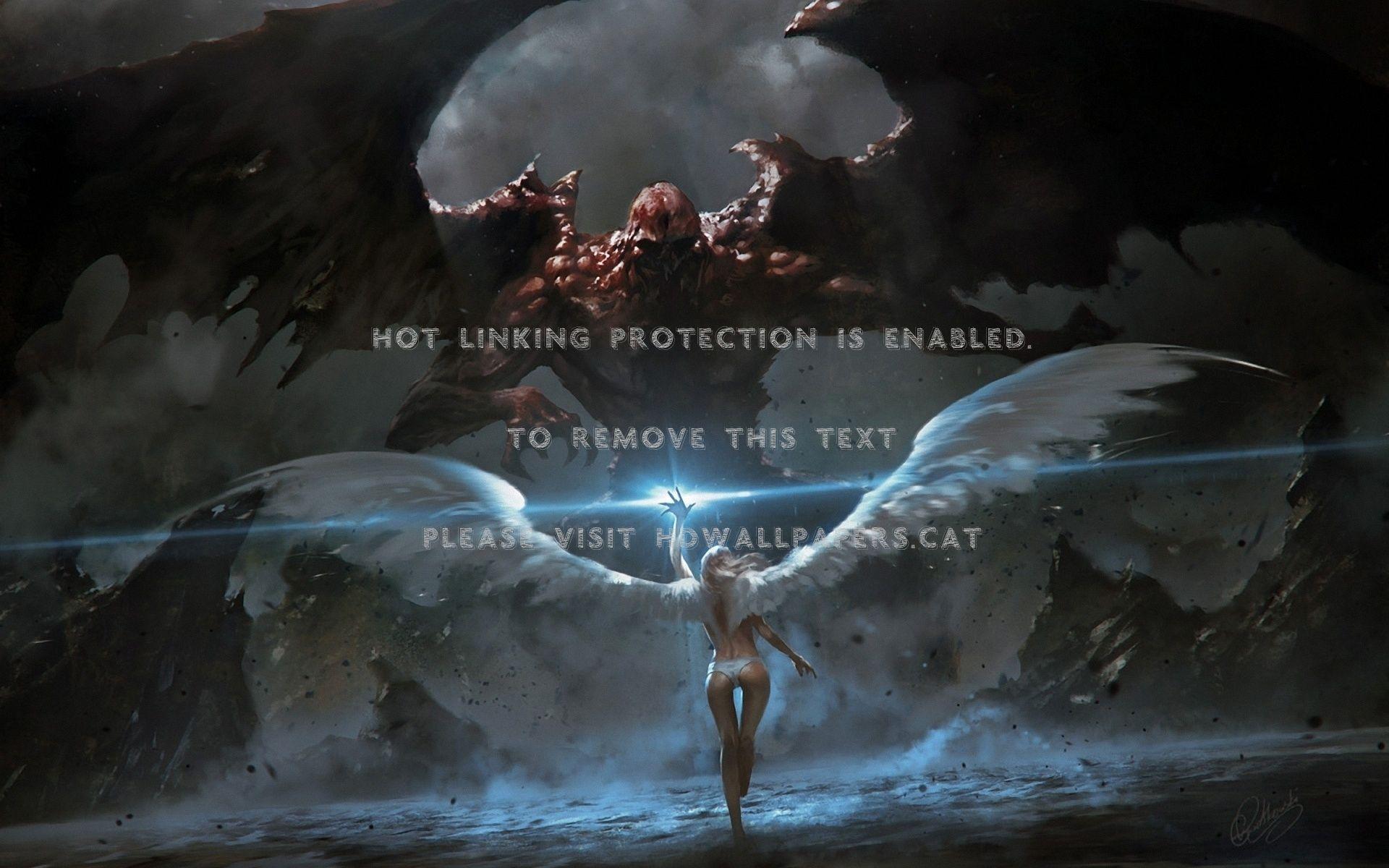 1920x1200 battle between good and evil angel demon