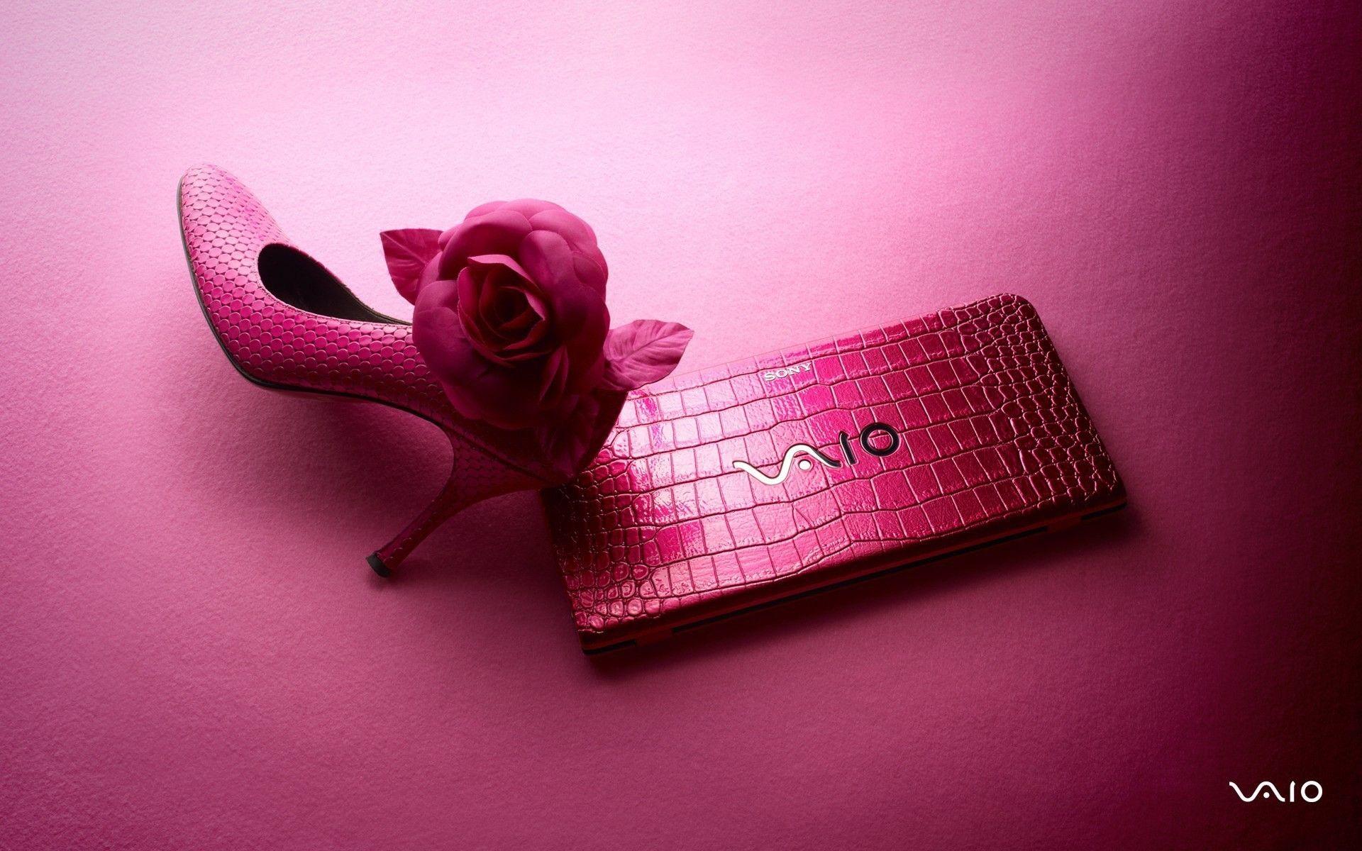 1920x1200 Sony Vaio Pink Leather