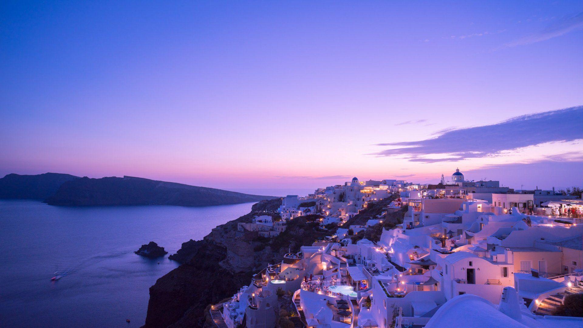 Santorini Night Wallpapers - Top Free Santorini Night Backgrounds ...