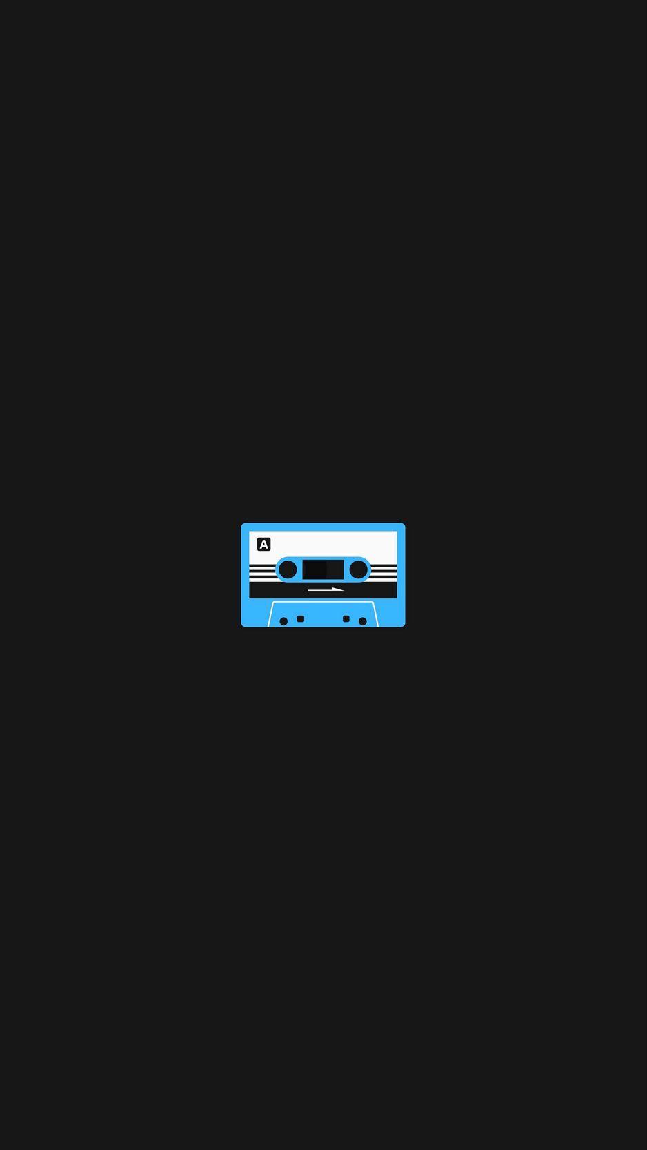 938x1668 Download Wallpaper 938x1668 Cassette, Art, Vector, Minimalism Iphone 8 7 6s 6 For Parallax HD Background