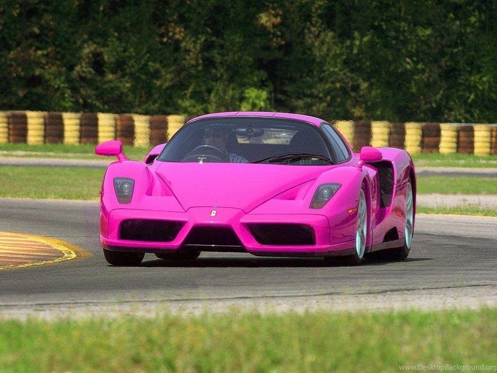 1024x768 Pink Cars Wallpaper Desktop Background