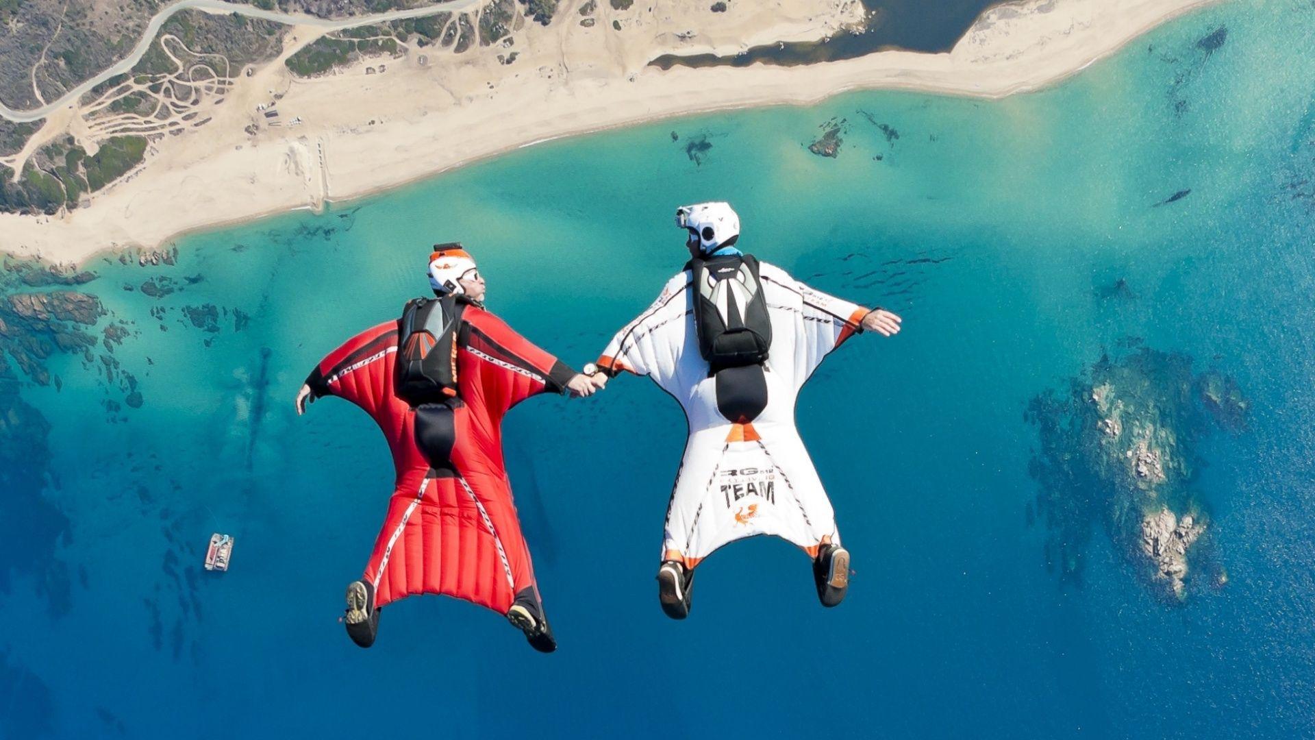 1920x1080 Skydiving Wingsuit Flying Wallpaper