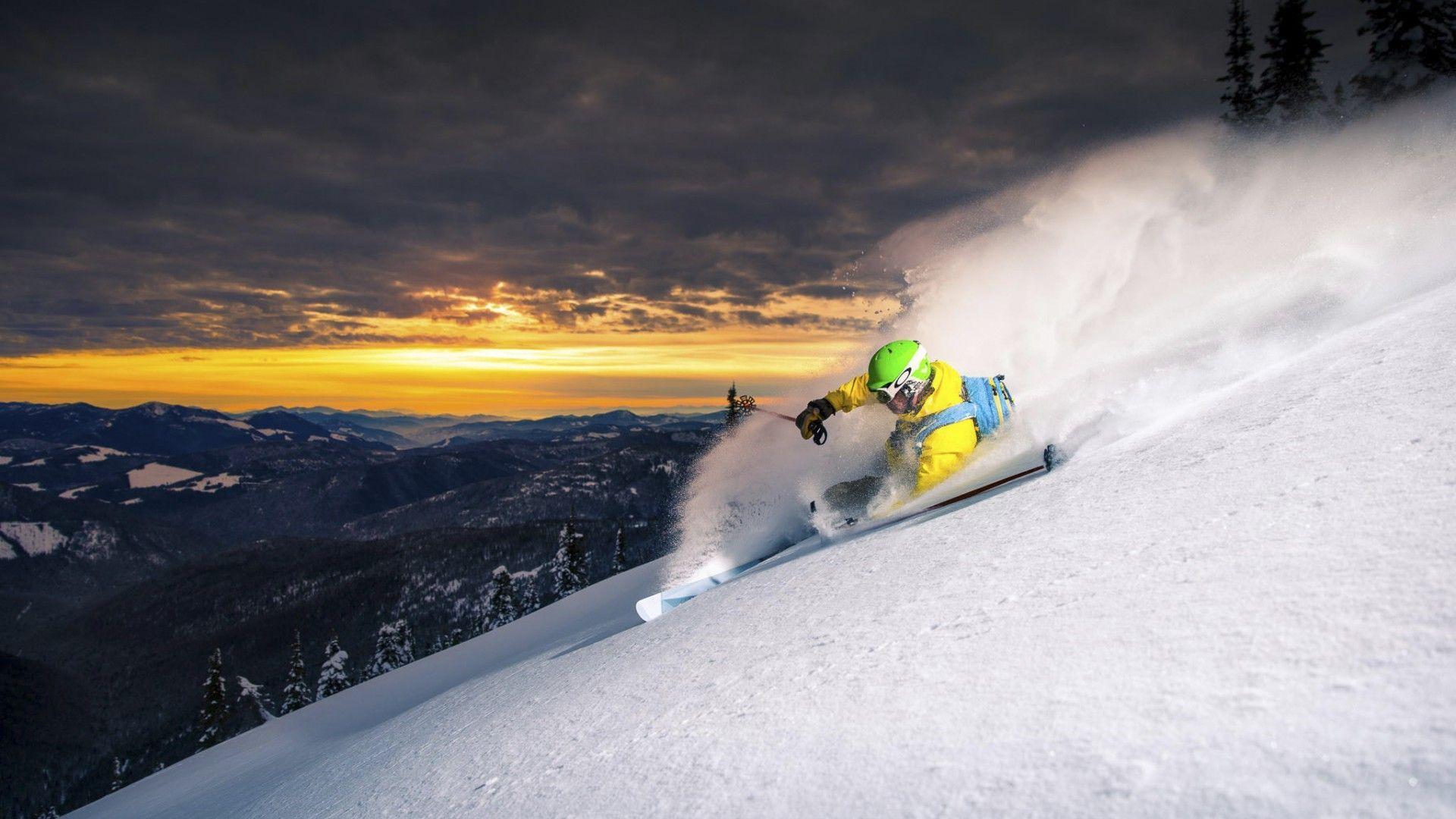 1920x1080 Downhill Skier Snow Mountain Wallpaper /downhill Skier Snow Mountain Wallpaper/ Downhill, Mount. Heli Skiing, Ski Inspiration, Skier