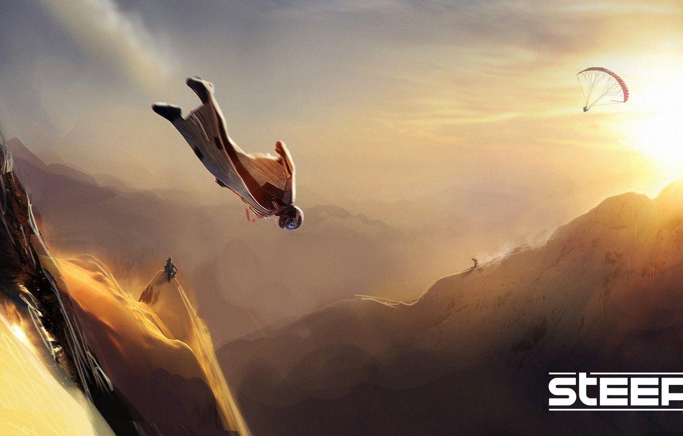 1332x850 Wallpaper Snow, Freestyle, Wingsuit, Ubisoft Kiev, Steep image for desktop, section игры