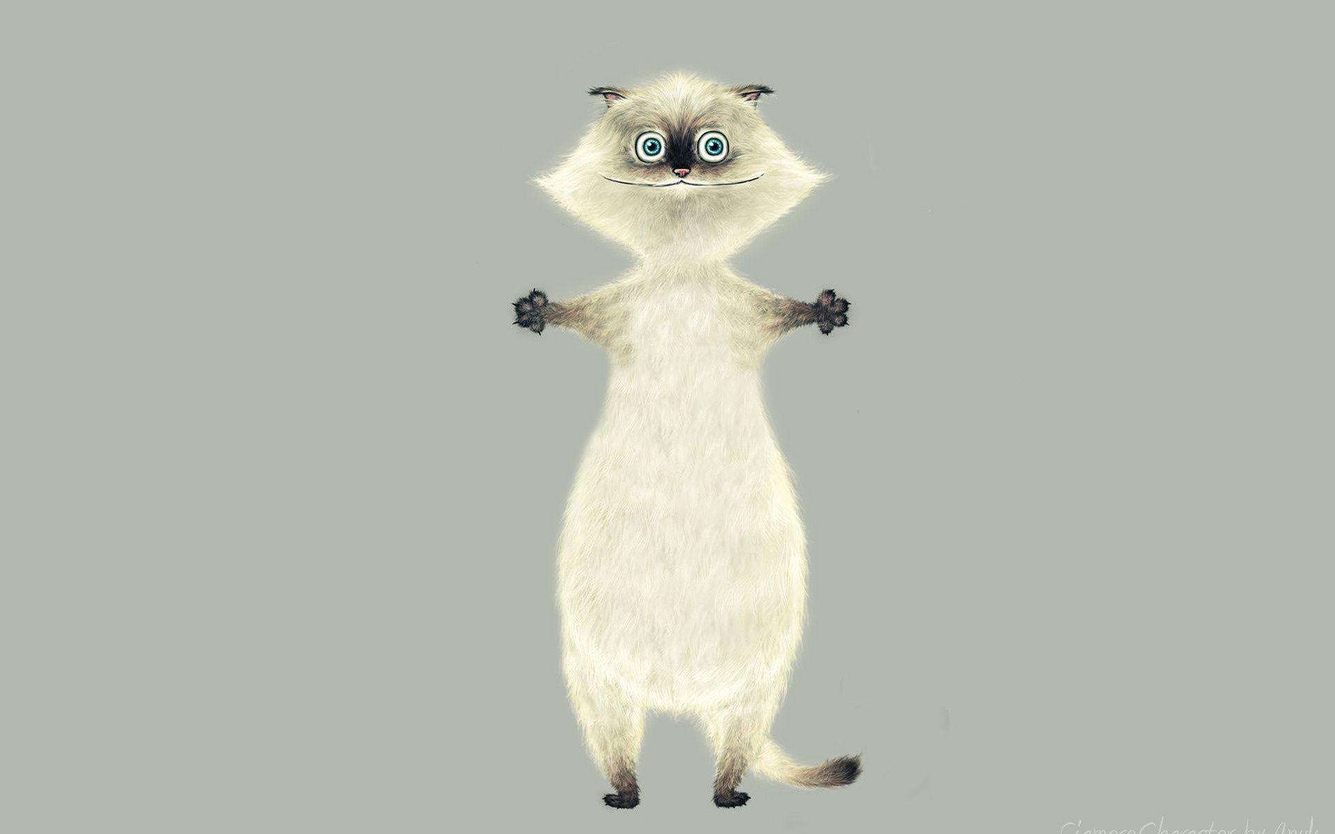 1920x1200 Download Free Cartoon Cat Wallpaper