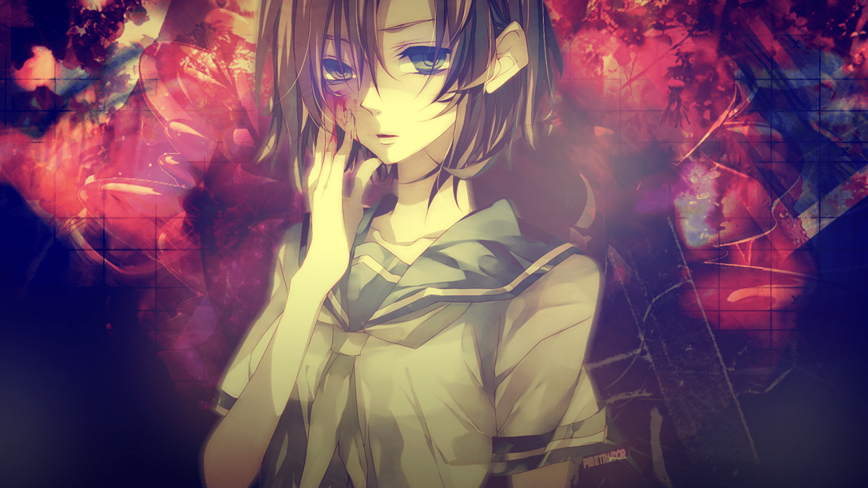 1701x957 Emotionless Anime Girl Wallpaper