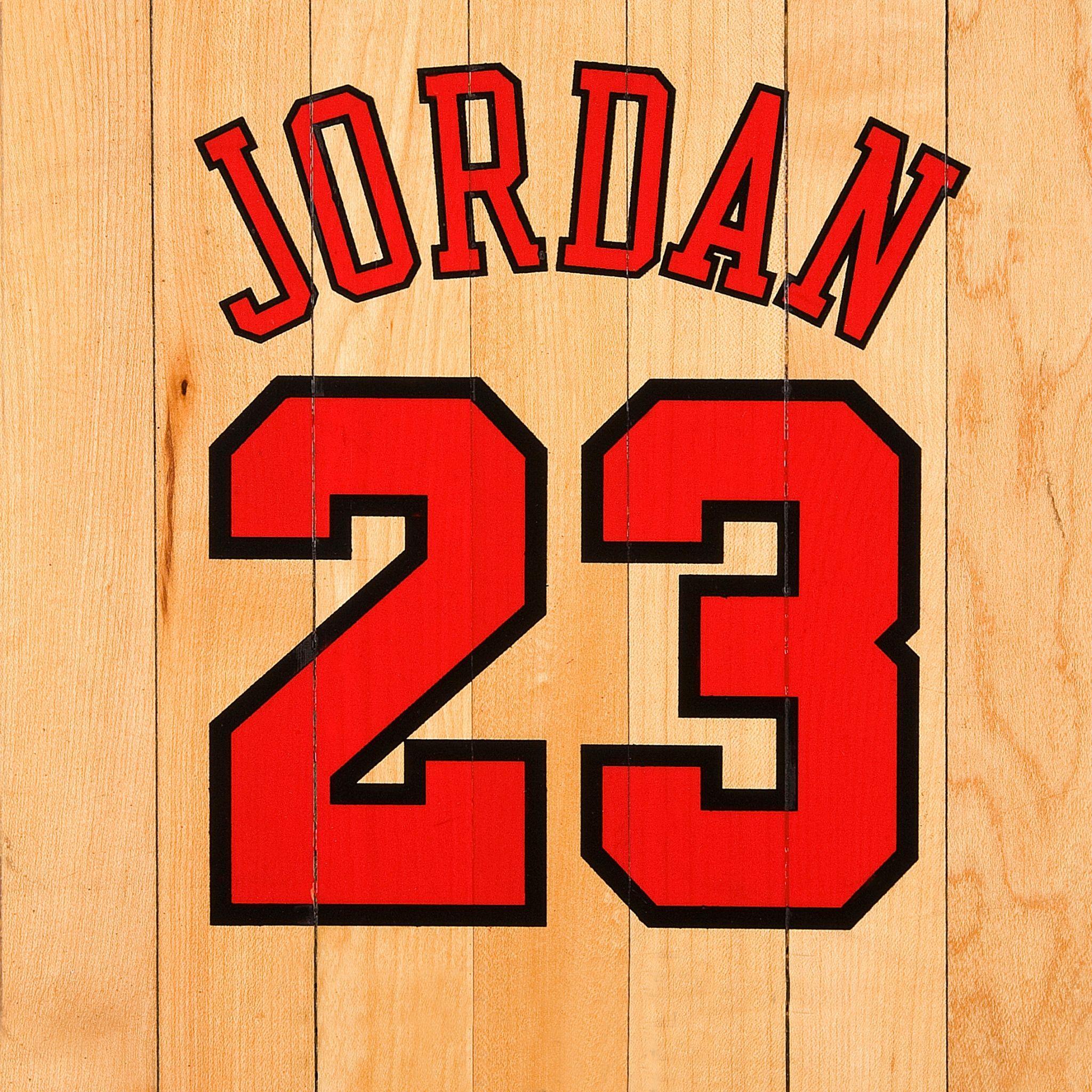 2048x2048 Michael Jordan Chicago Bulls Number Tên bảng bóng rổ NBA Hình nền cho iPad Air Tải xuống miễn phí
