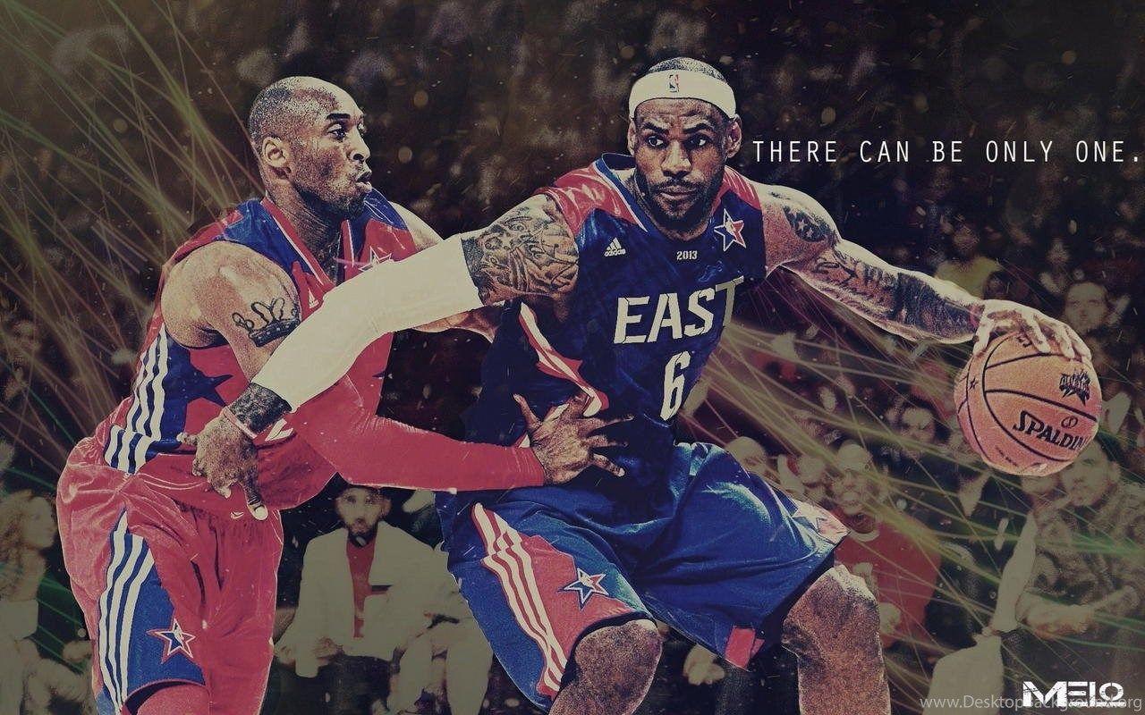 1280x800 Kobe Bryant And LeBron James Wallpaper