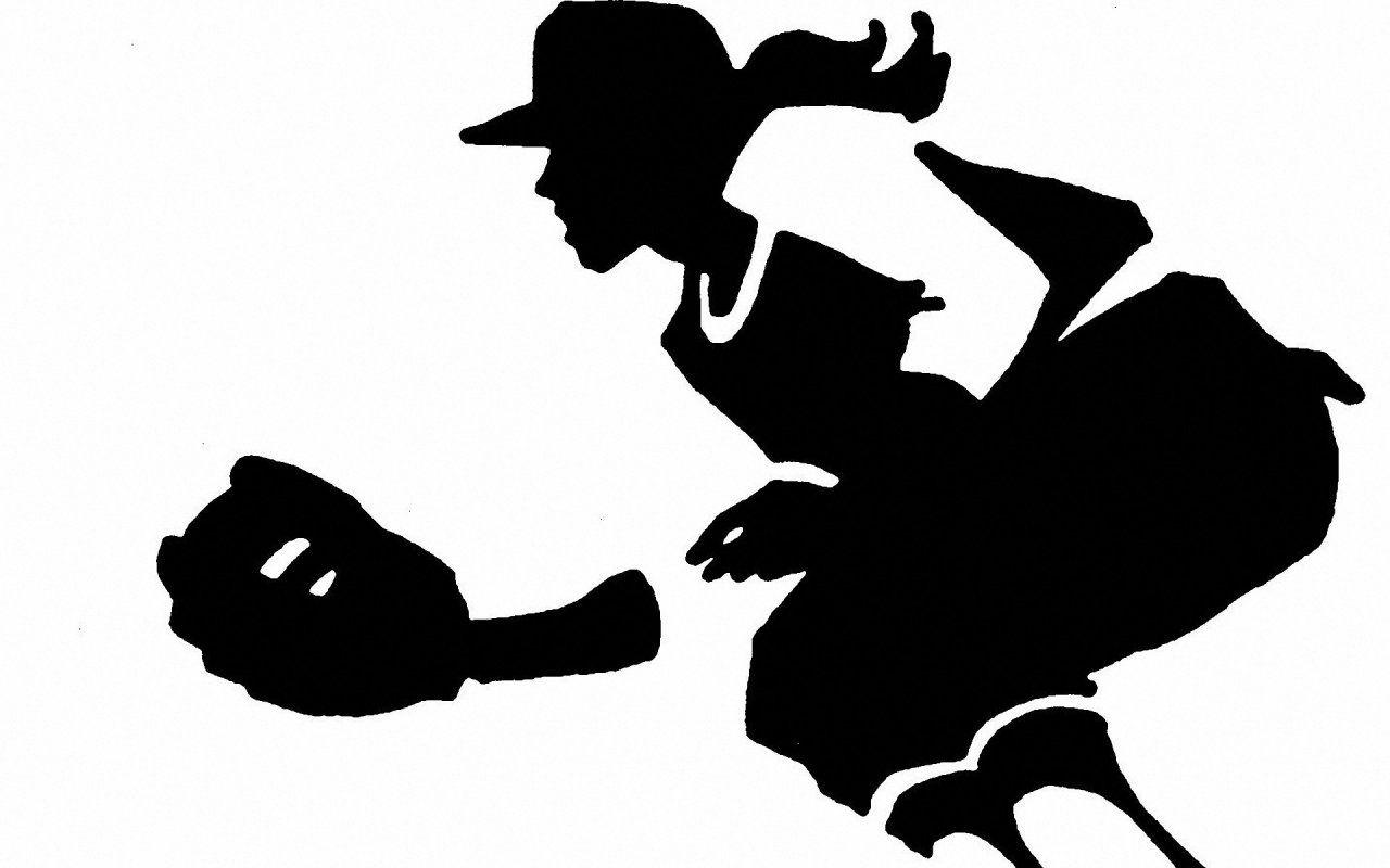1280x800 girls softball clip art