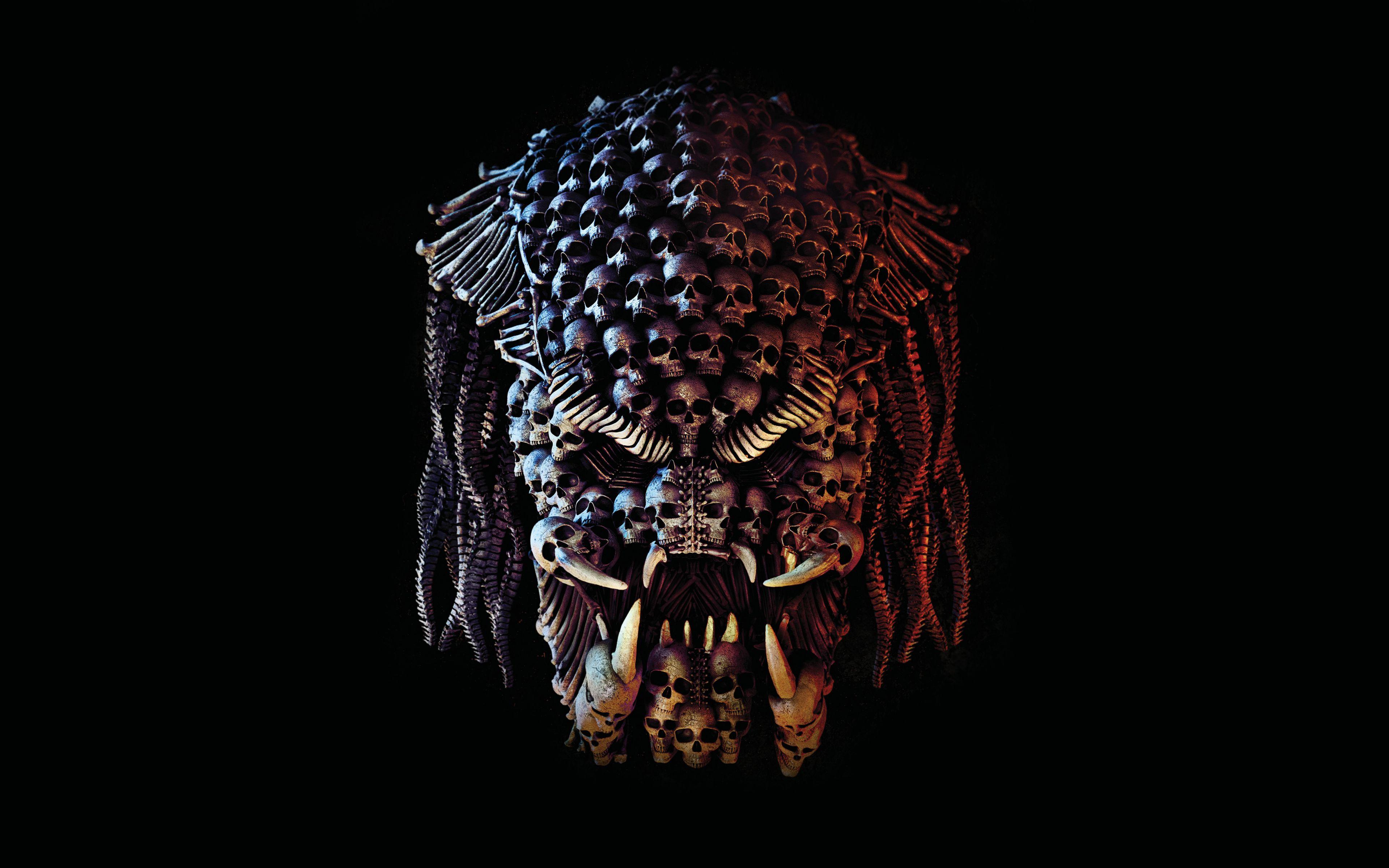 3840x2400 Download 3840x2400 wallpaper the predator, creepy face, skulls, movie, 4k, ultra HD 16: widescreen, 3840x2400 HD image, background, 14786
