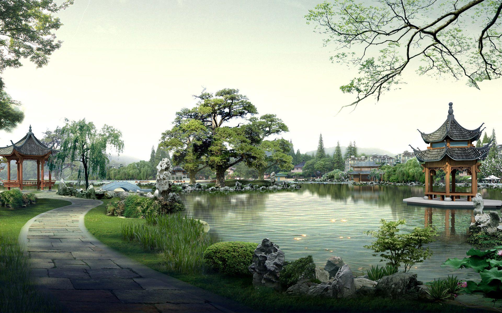 1920x1200 4k garden wallpaper
