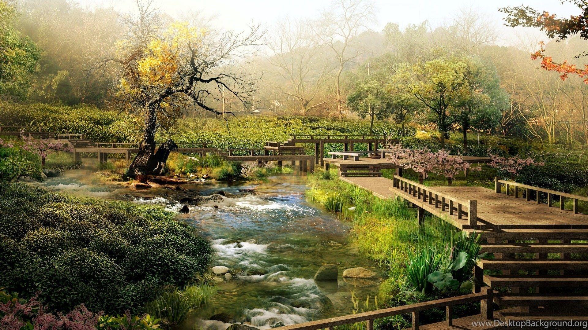 1920x1080 Zen Garden, Landscape, 1920x1080 HD Wallpaper And FREE Desktop Background