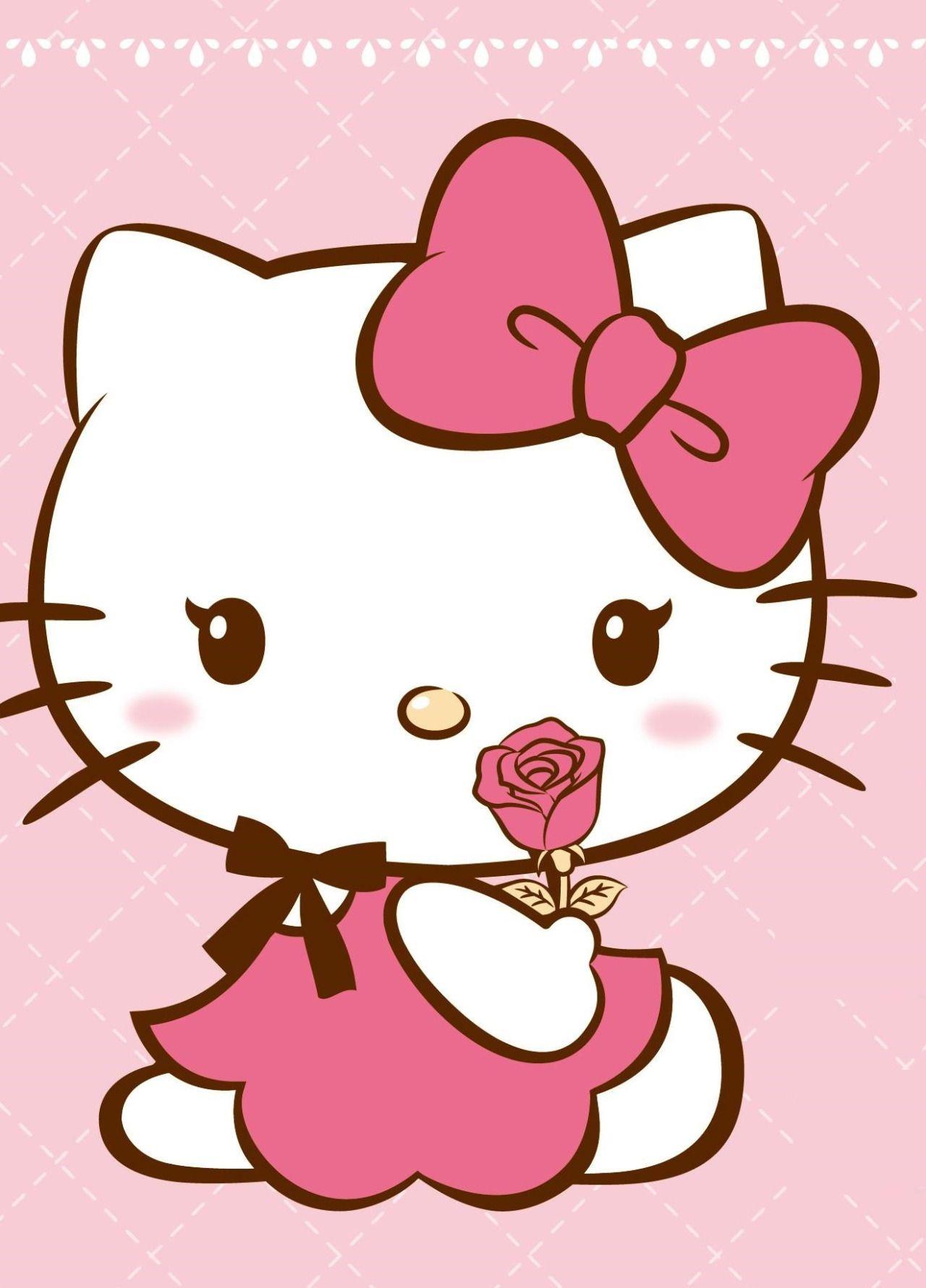 24 Gambar Kartun Hello Kitty Warna Pink  Kumpulan Gambar  