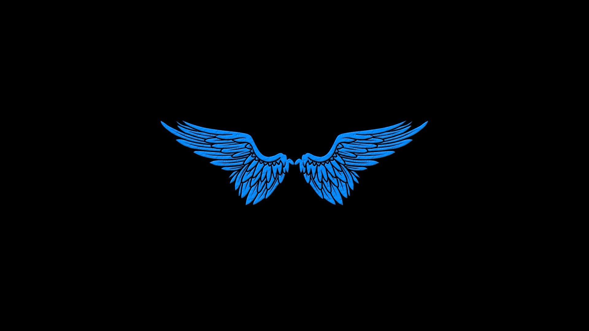 1920x1080 angels wings black minimalistic simple 1920x1080 wallpaper High Quality Wallpaper, High Definition Wallpaper