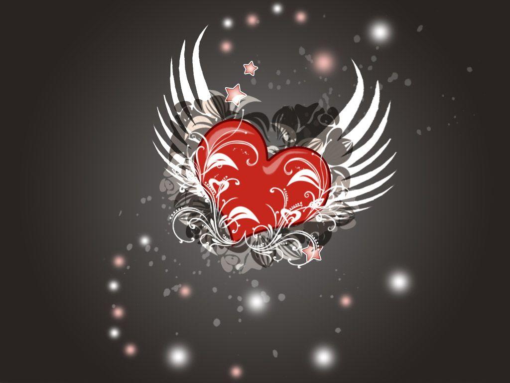 Key to my heart  Wings wallpaper Heart with wings Love wallpaper