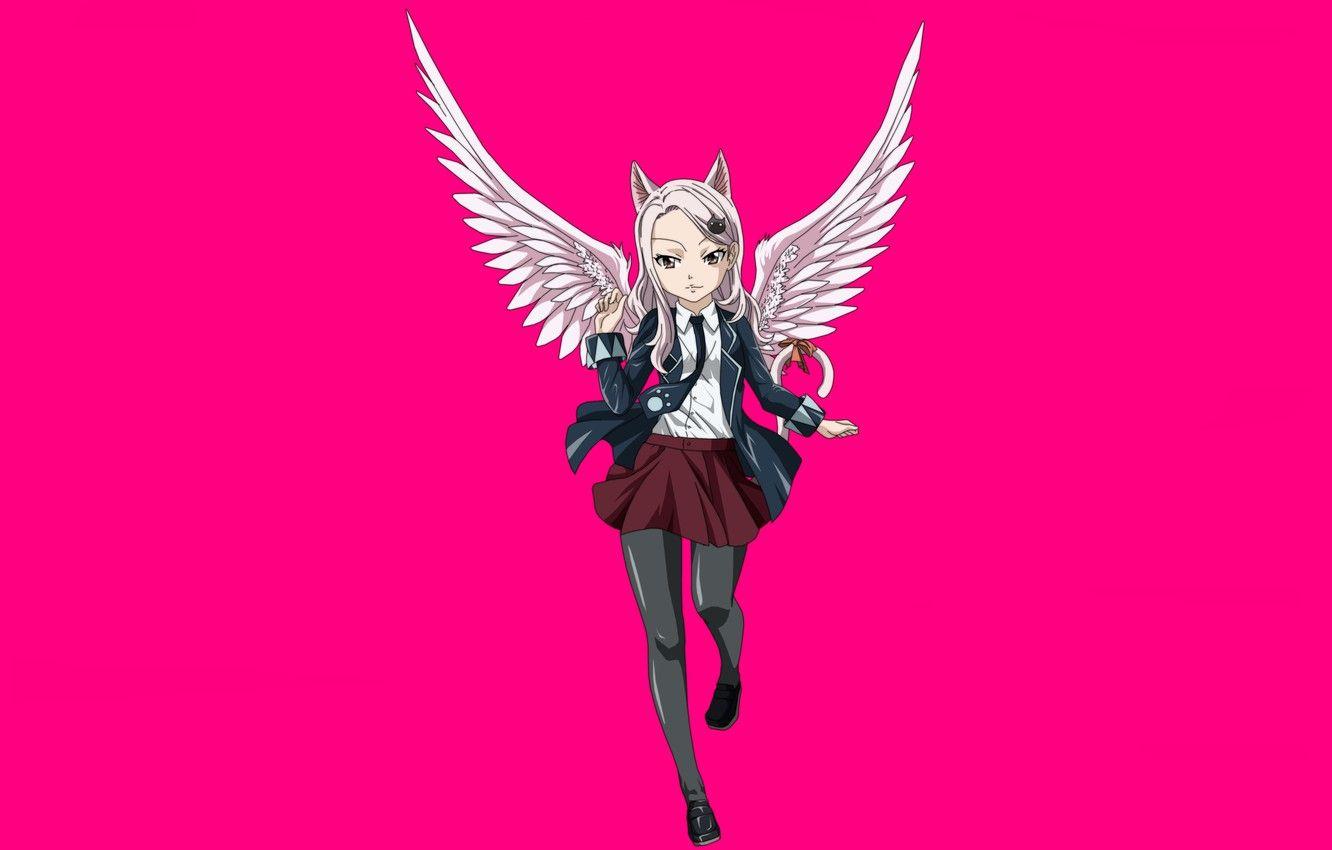 1332x850 Wallpaper girl, game, nothing, anime, wings, asian, Carla, manga, japanese, Fairy Tail, oriental, asiatic, bishojo, seifuku, mahou, Fairy Tail Dragon Cry image for desktop, section сёнэн