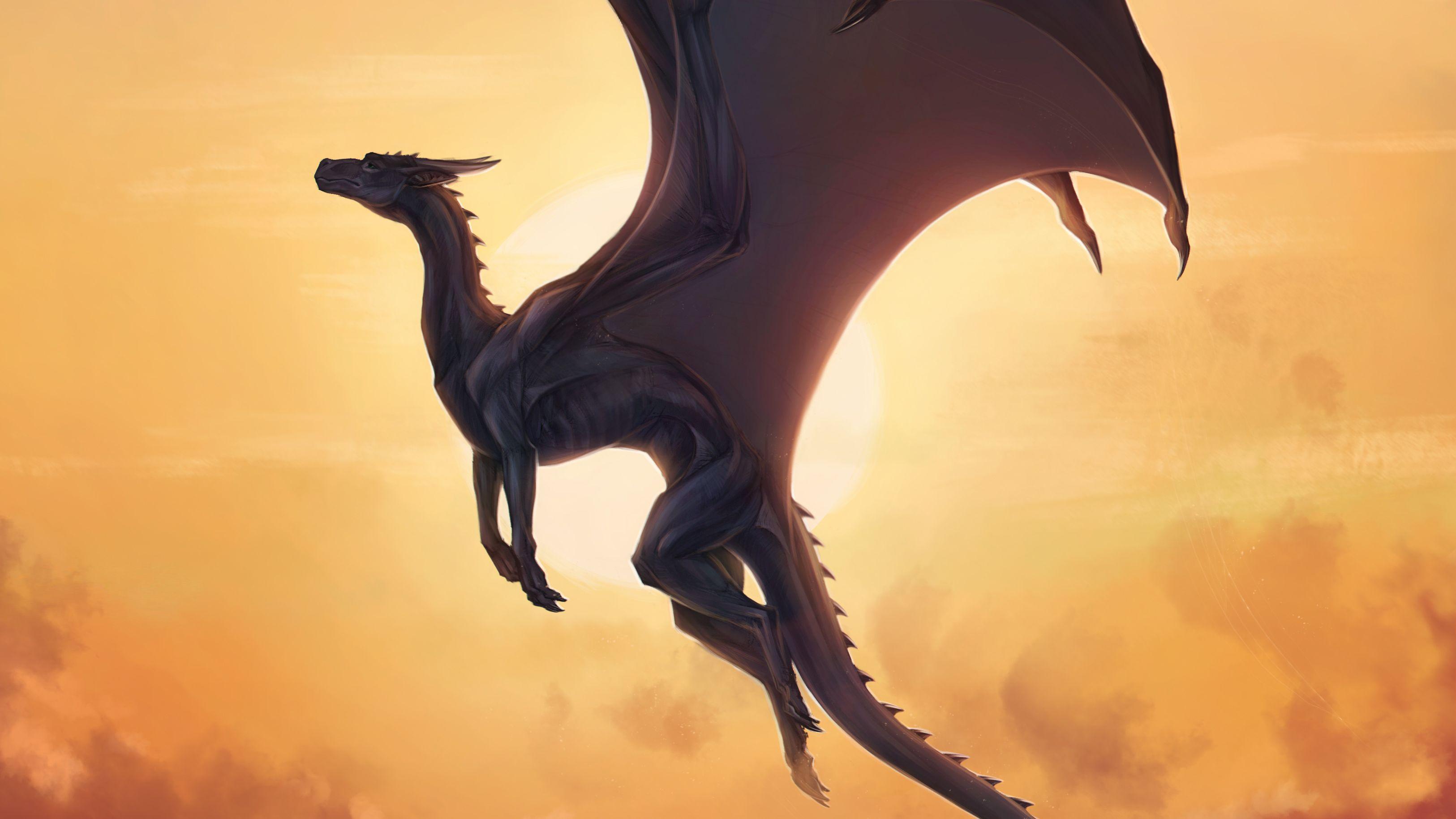 3251x1829 Big Dragon Opened Wings, HD Artist, 4k Wallpaper, Image, Background, Photo and Picture