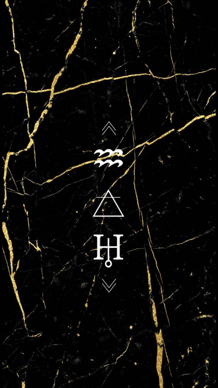 720x1280 4k Aquarius Symbols wallpaper