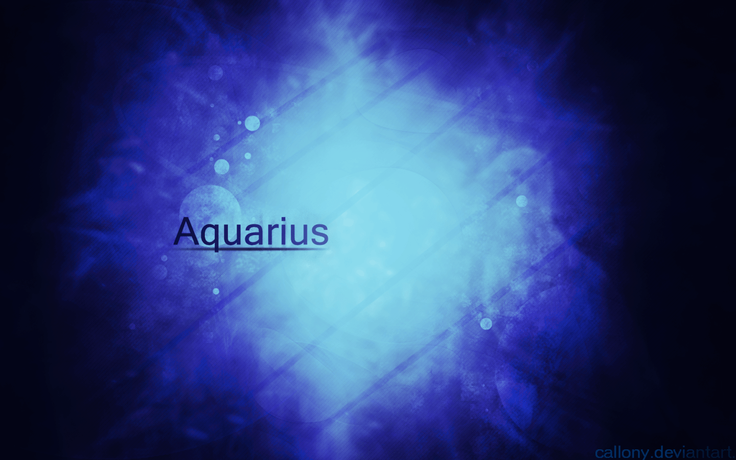 1440x900 Aquarius on a blue background Desktop wallpaper 1440x900