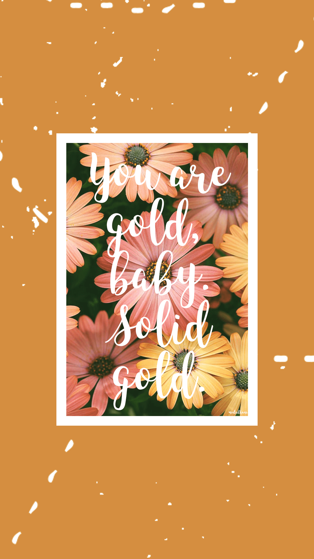 1080x1920 You are gold, baby. Solid gold.”. Gold wallpaper, Baby wallpaper, Solids for baby