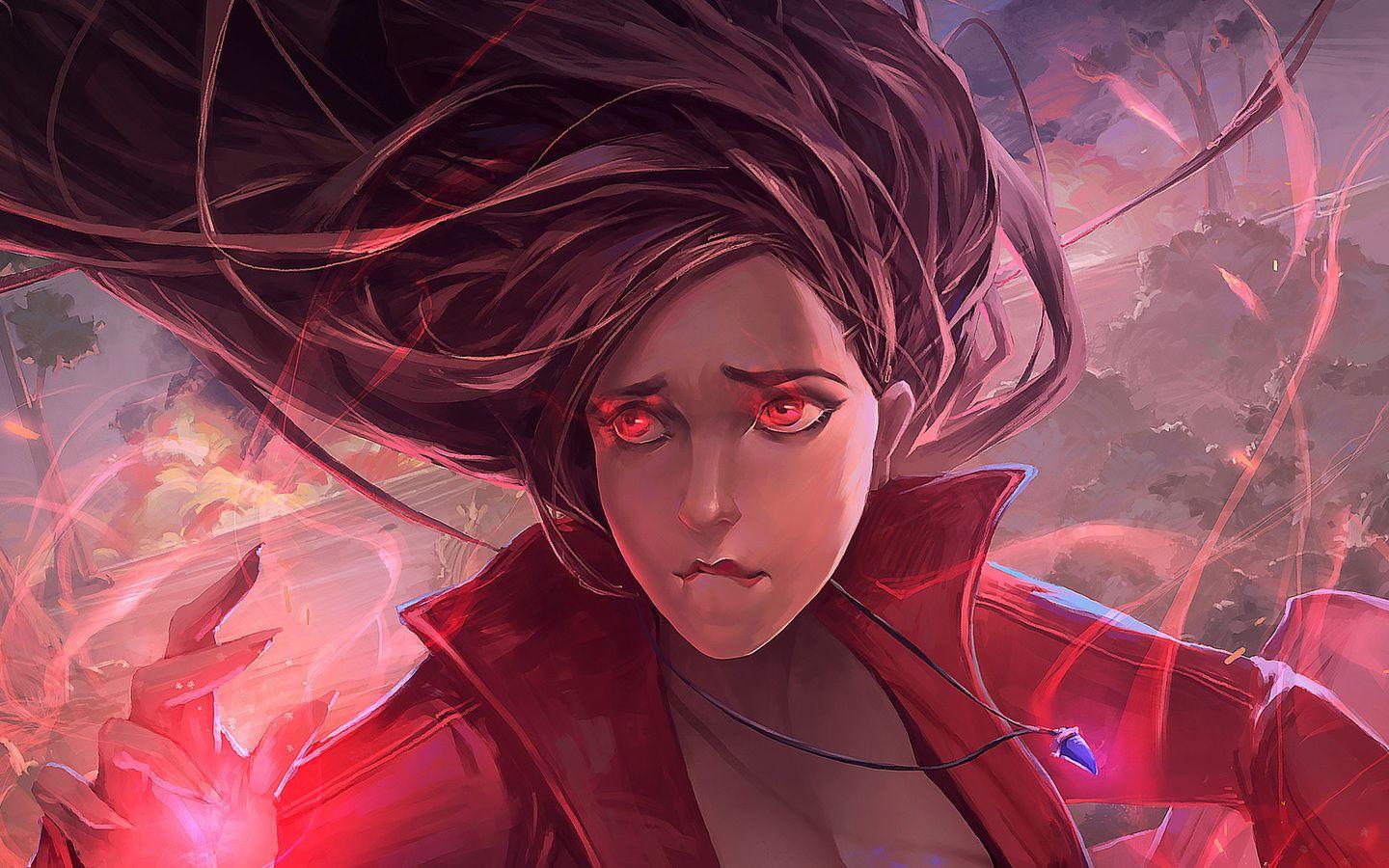 1440x900 Scarlet Witch In Avengers Infinity War Artwork 1440x900 Resolution HD 4k Wallpaper, Image, Background, Photo and Picture